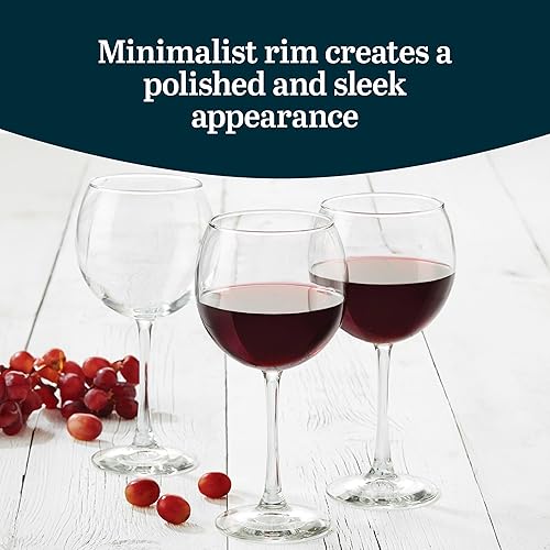 Miniatura 4 de Libbey Vina - Copas de vino tinto (6 unidades) Vino Tinto, Tallo,Vino multiusos, tallo,Claro,Rojo y blanco, sin tallo (embalaje estándar),Vino