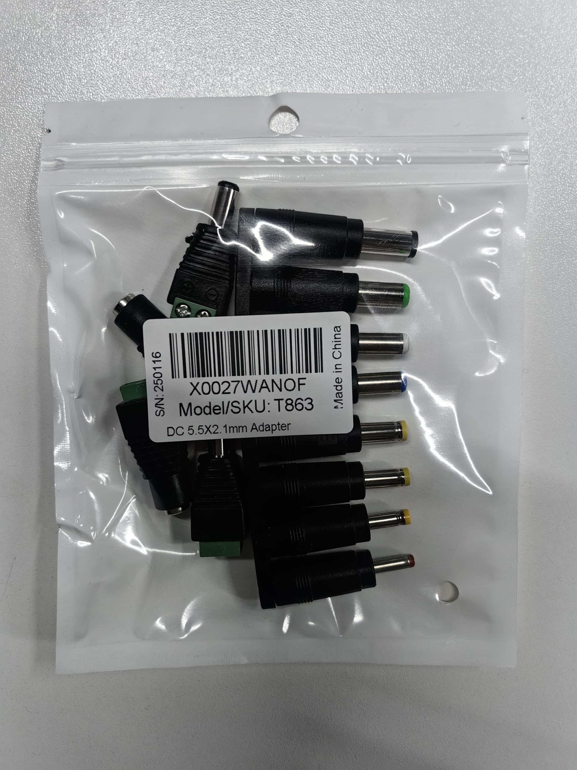 GTIWUNG 8 Pezzi Adattatore di Alimentazione DC Universale da 5,5x2,1mm Connessione CC Femmina a Maschio Adattatore Jack Connettore, DC Barrel Connettore, 2 Paia Connettori di Alimentazione DC