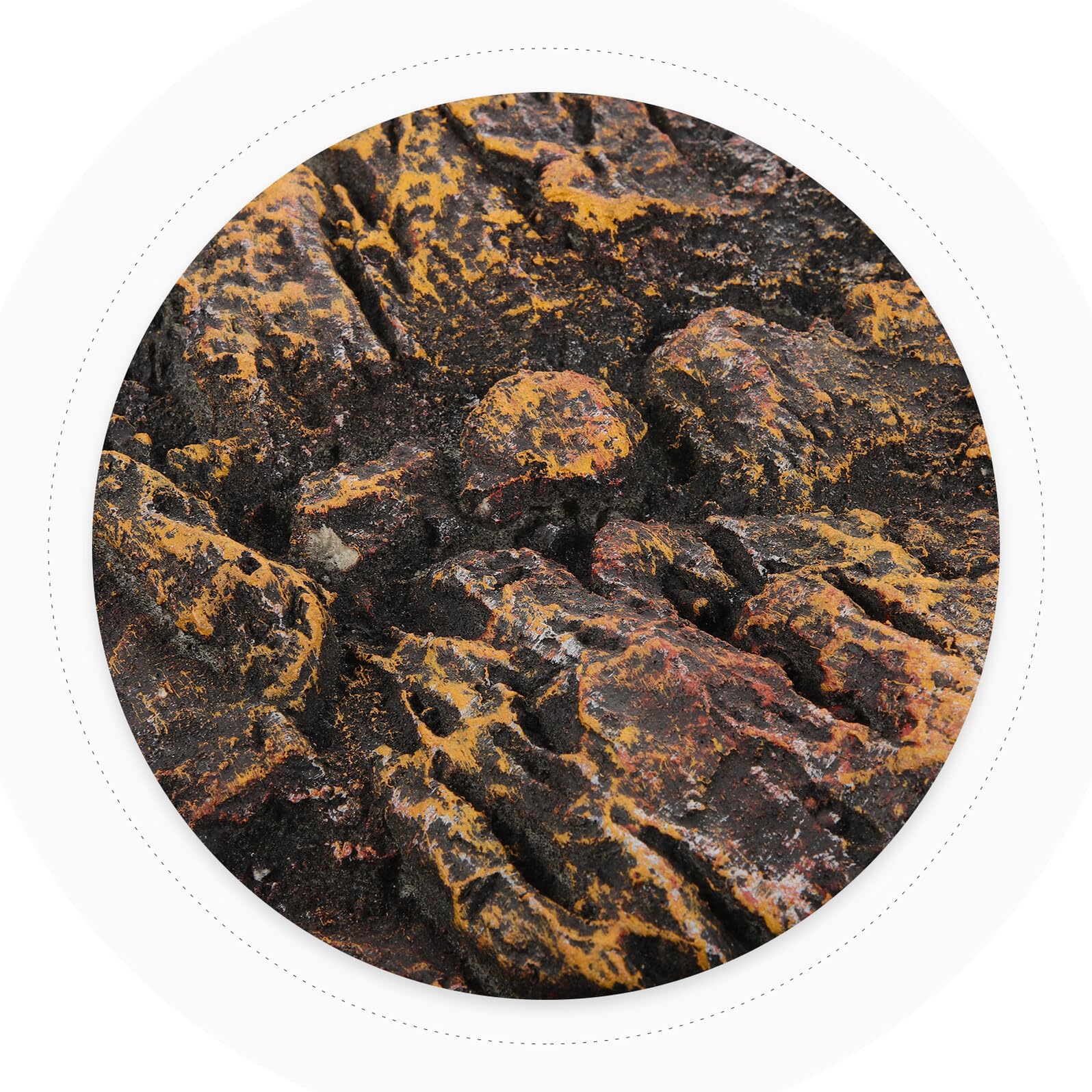 GALPADA Sfondo per Terrario 3D Effetto Roccia Giallo Sabbia Pu, Pannello Decorativo Leggero per Acquari e Vasche Tartarughe, Superficie Irregolare per Arrampicata Rettili, Adesivo
