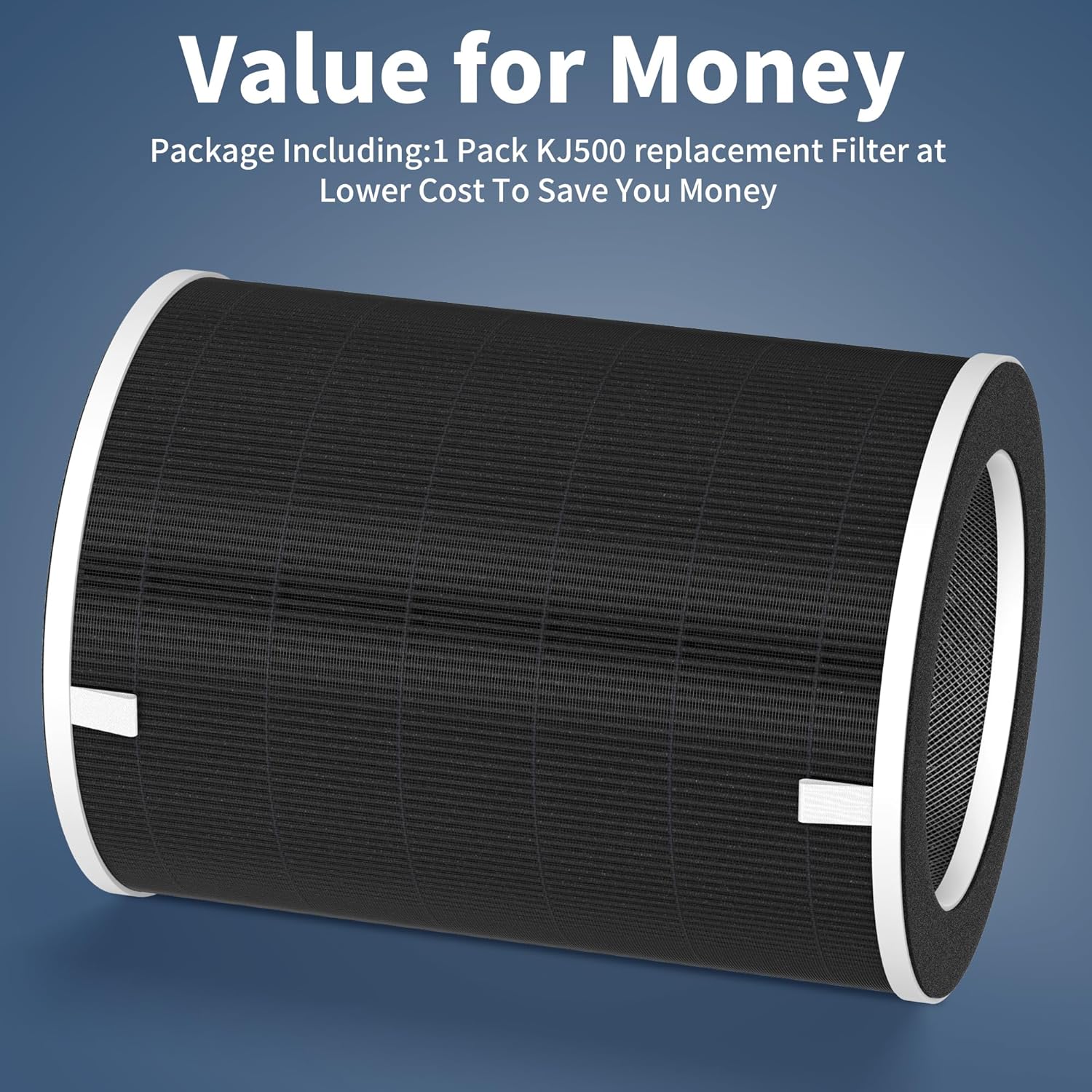 KJ500 Replacement Filter Compatible with Our Happi KJ500 Air Purifi-er, 4-in-1 Filter of Premium Filter, Activated Carbon, Fine Mesh Pre-Filter and Net-Filter