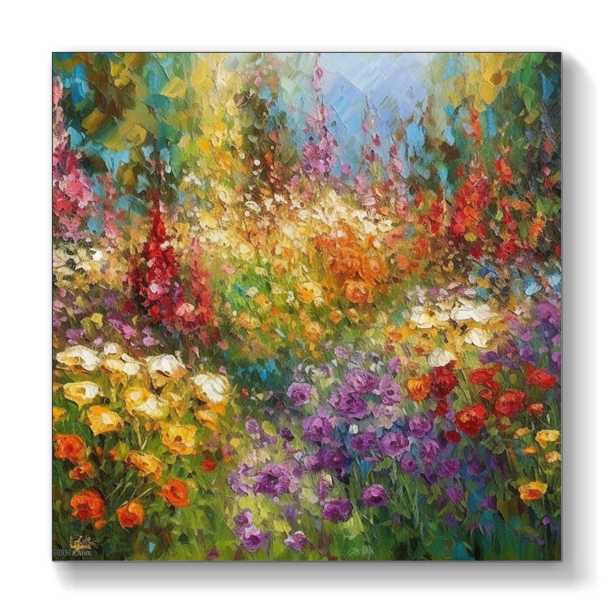 Oil painting of beautiful flowers. 【公式通販】
