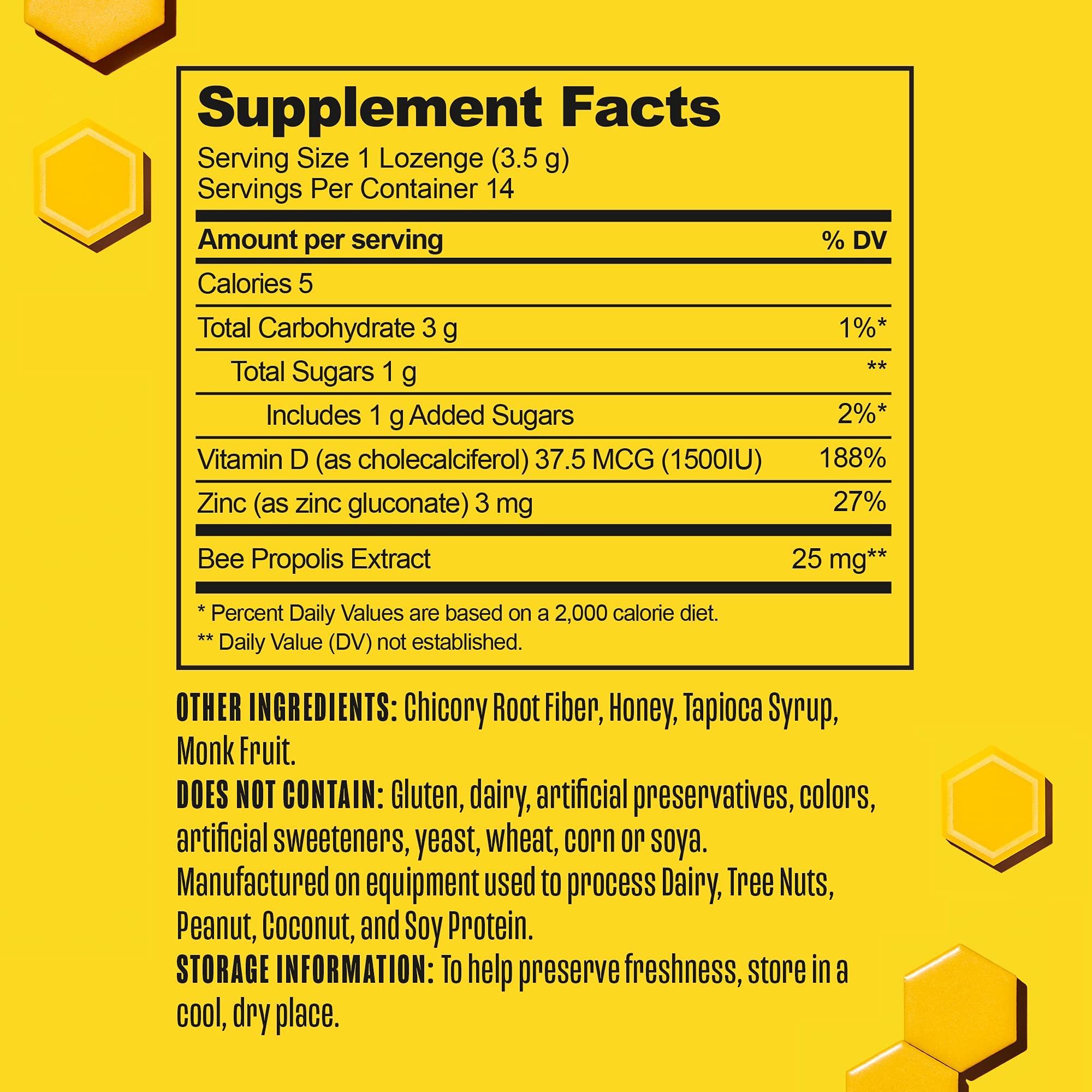 Beekeepers Naturals B.Soothed Honey Cough Drops Immune Support with