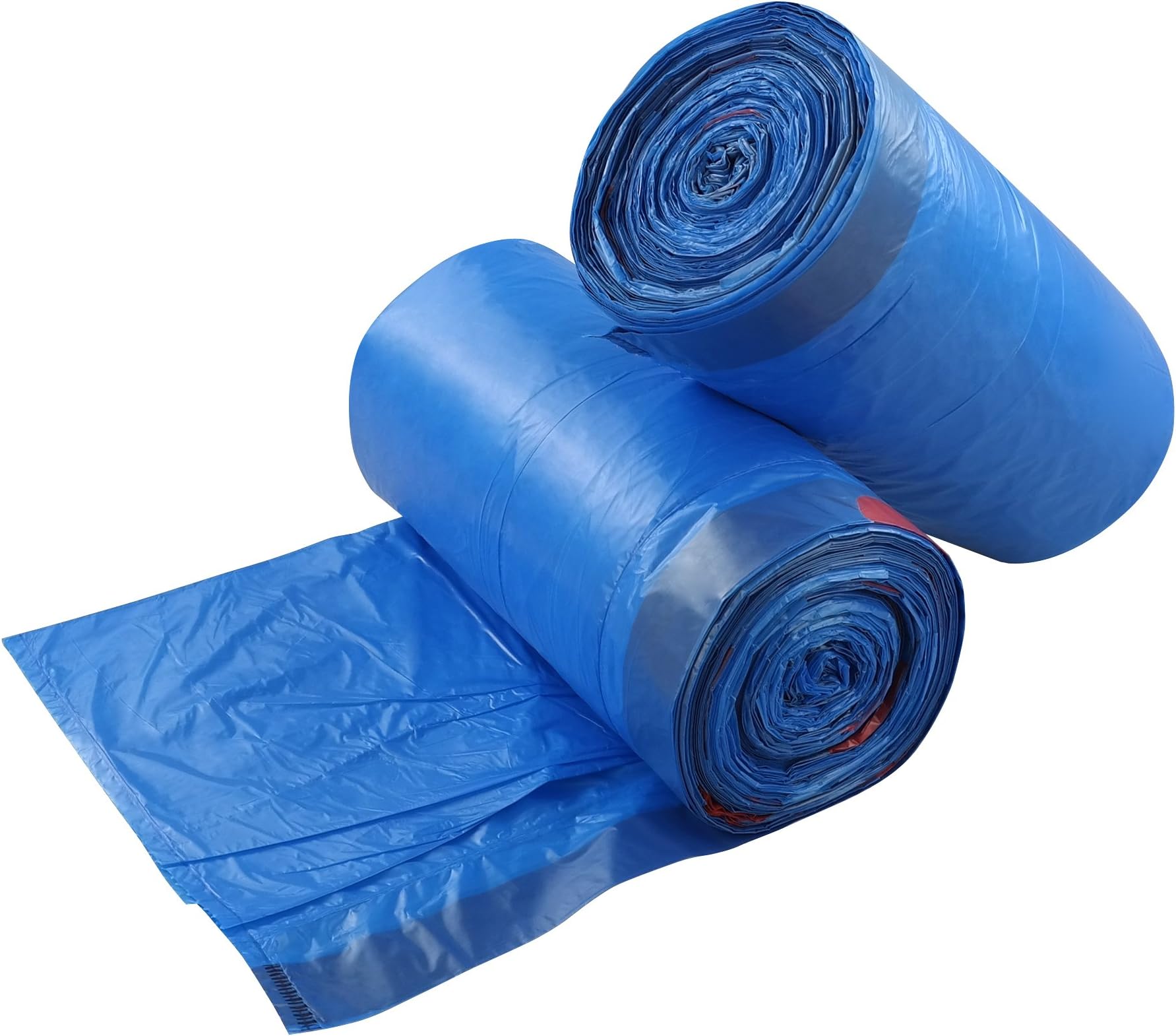 Fiaze 30 Gallon Drawstring Garbage Bags (Blue, 70 Counts/2 Rolls)