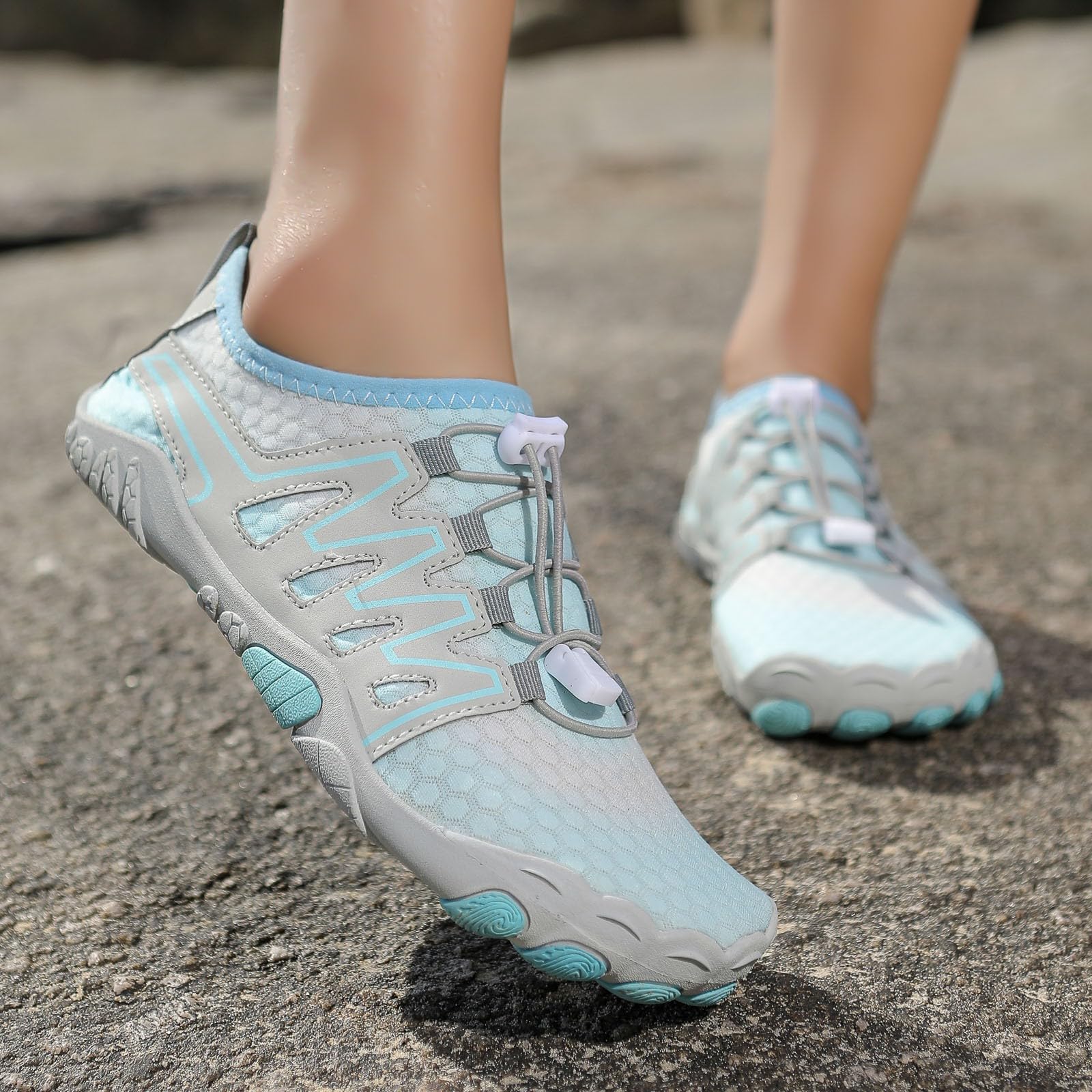 Scarpe da Scoglio Scarpe Scoglio Uomo da Acqua Donna Piscina Mare Bianche Barca Ciabatte Sportive Acquatiche Sandali per Fiume Spiaggia 37 Scarpette Vela con Sassi Water Shoes Plastica Trekking