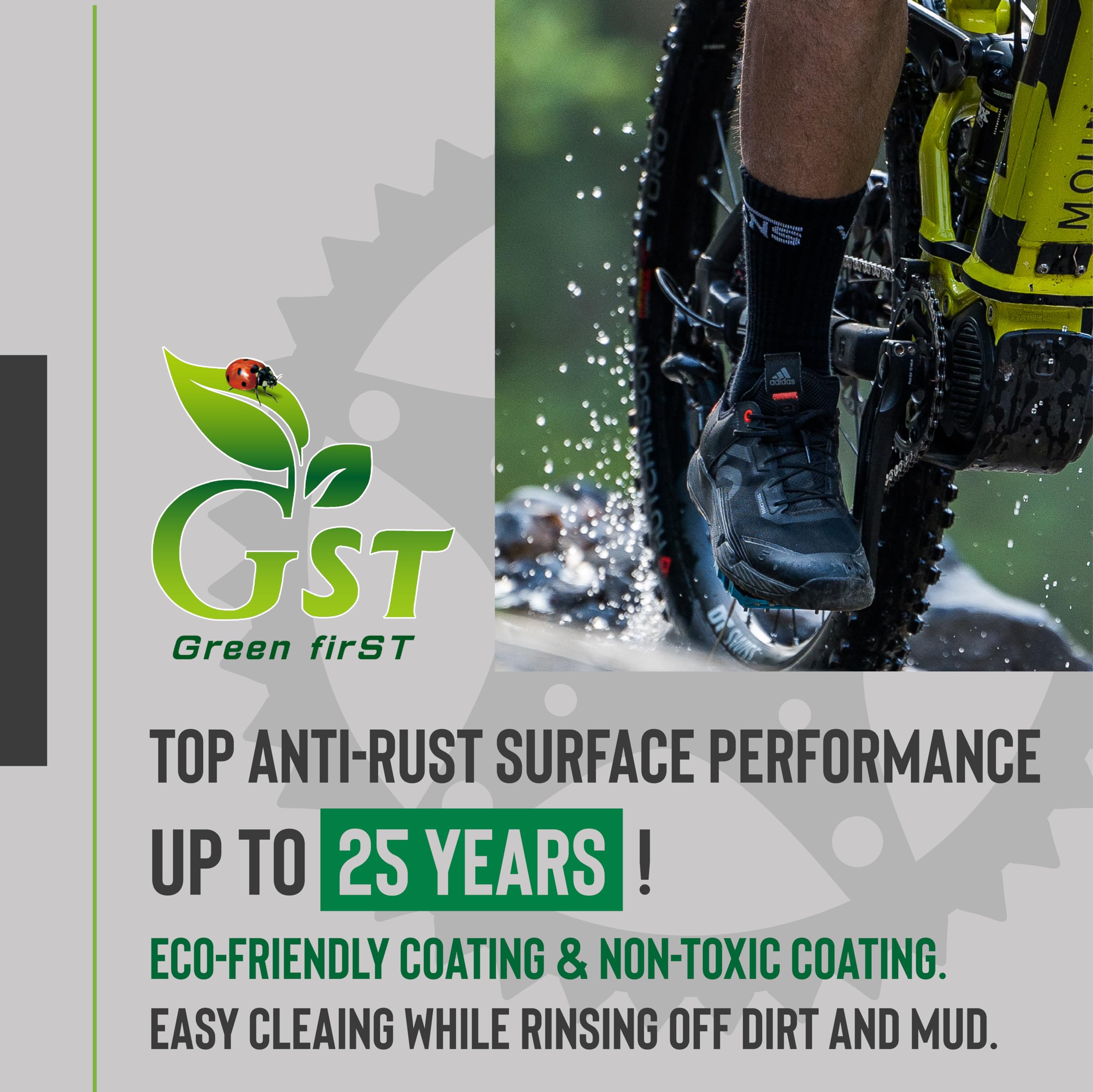 Chaîne de vélo TAYA e-ONZE-111 à 11 vitesses, 136 maillons, résistante à la rouille GST, durable et offrant un passage de vitesses fluide, pour vélo électrique, gravier et VTT.