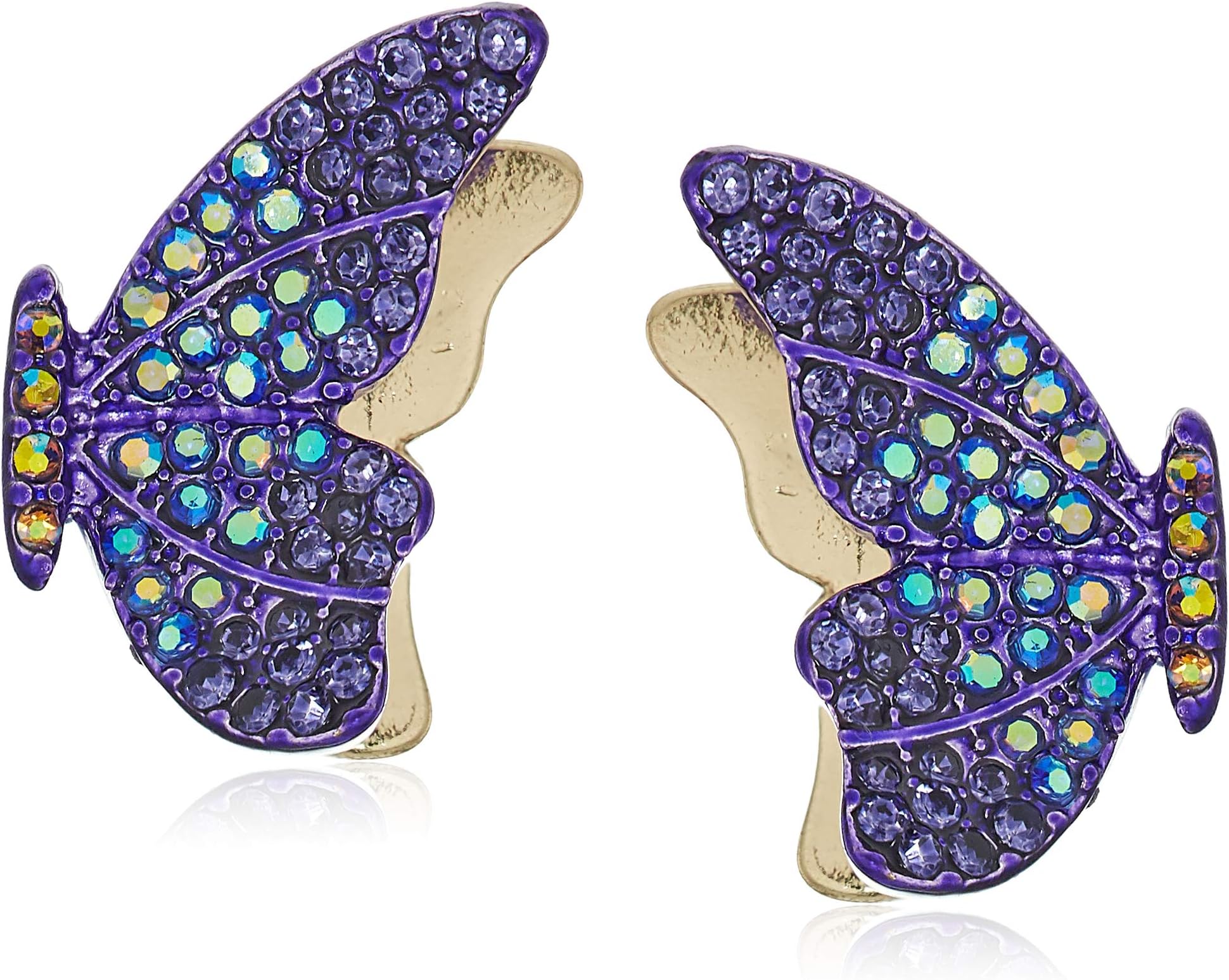 Pave Butterfly Stud Earrings