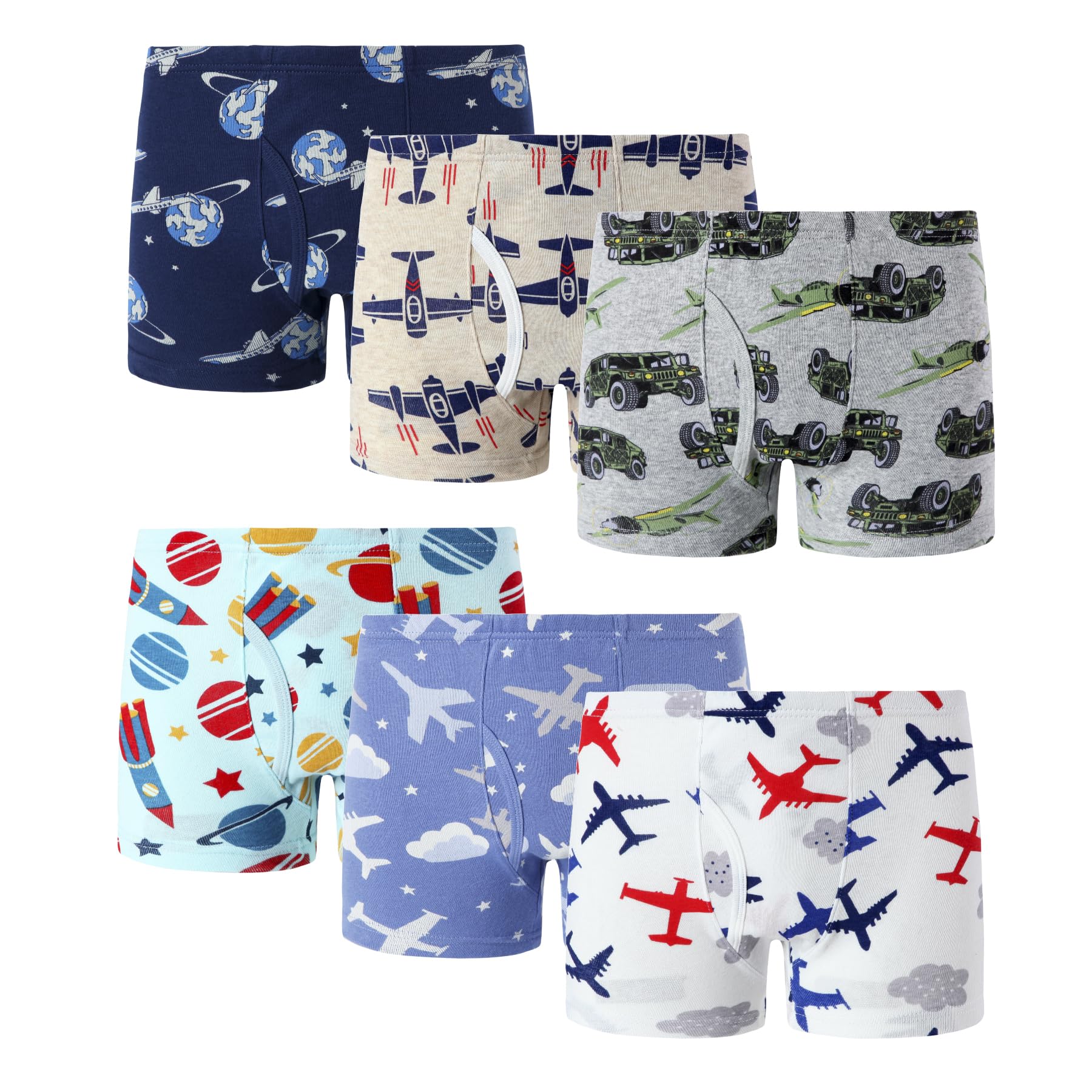 Family Feeling Little Boys Cotton Boxer Brief Soft Underwear