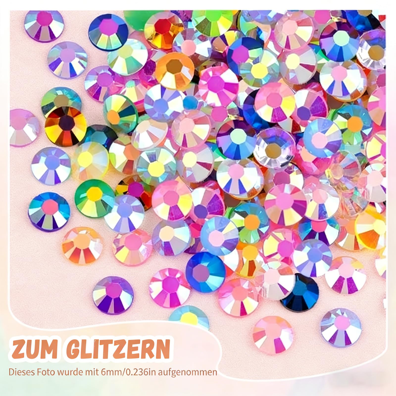 Bedazzling Lot de 20 000 pierres à paillettes, 24 couleurs, avec colle, pour ongles, breloques et travaux manuels, pierres à paillettes, pour bricolage, décoration DIY
