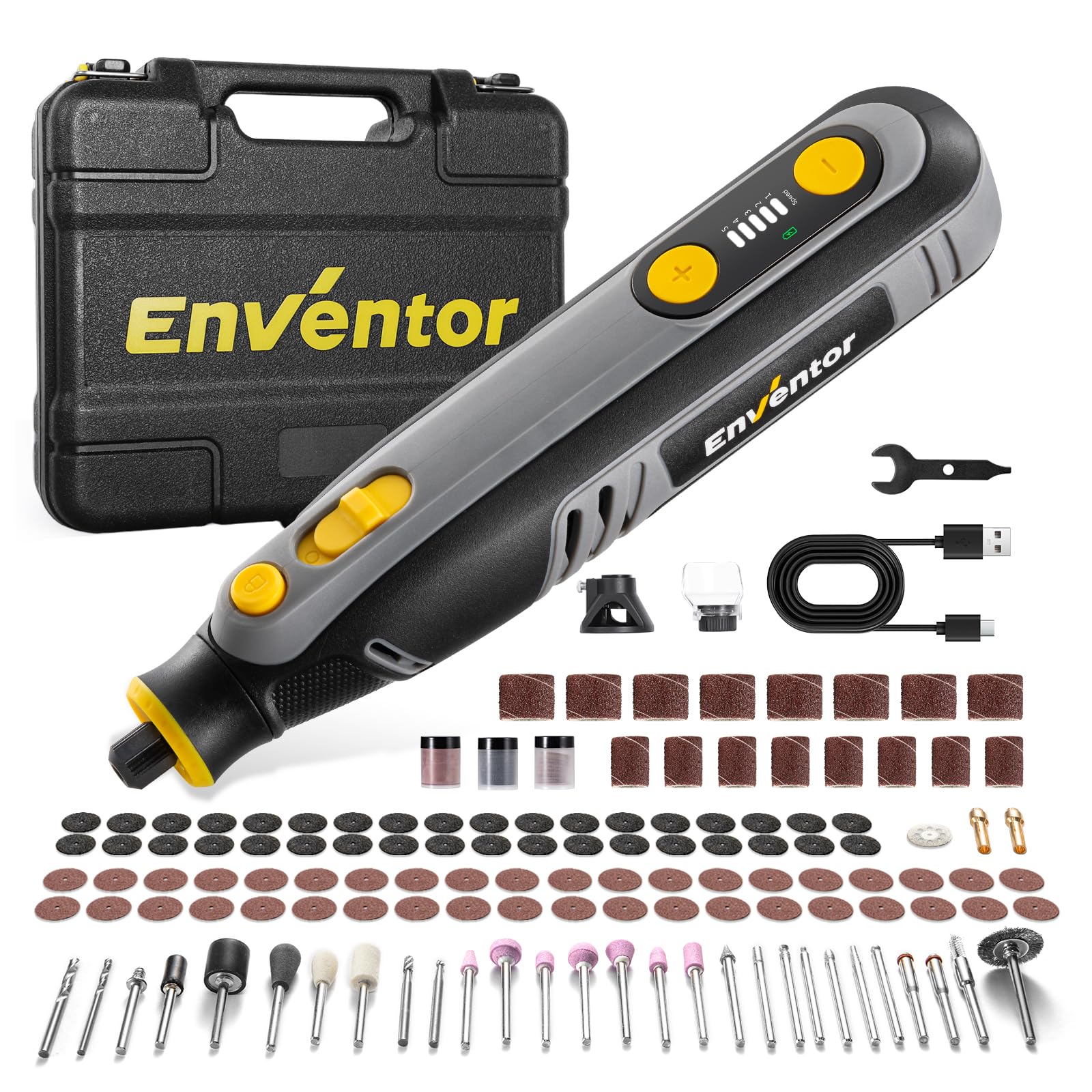 Amazon | Enventor 8V ペン型ミニルーター ワイヤレス ミニルーター