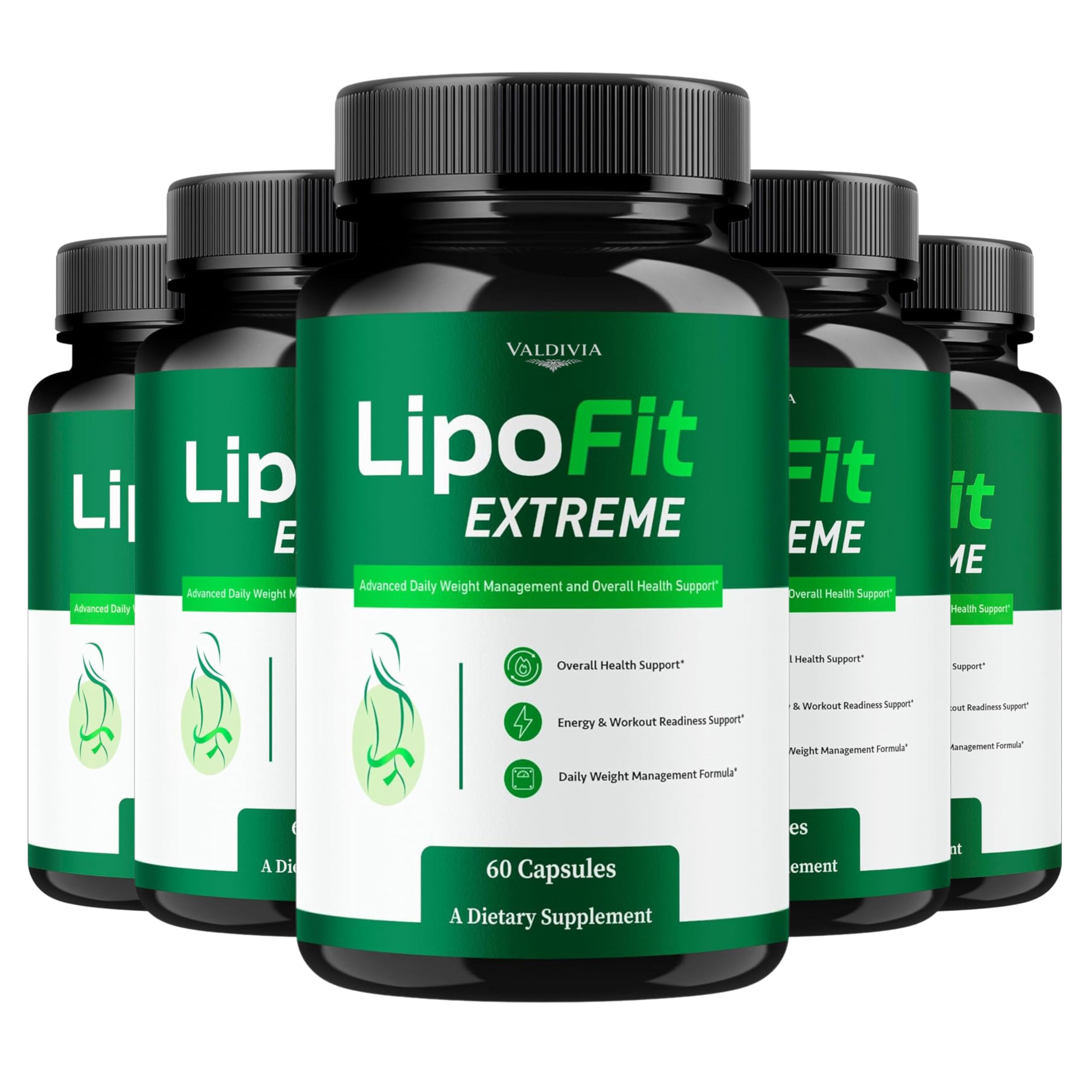 Extreme Capsules - Official Lipo Fit Extreme Capsulas Advanced Daily Support Premium Formula Pastillas Maximum Strength, Natural Multivitamin Health and Wellness, 300 Capsules for 5 Months
