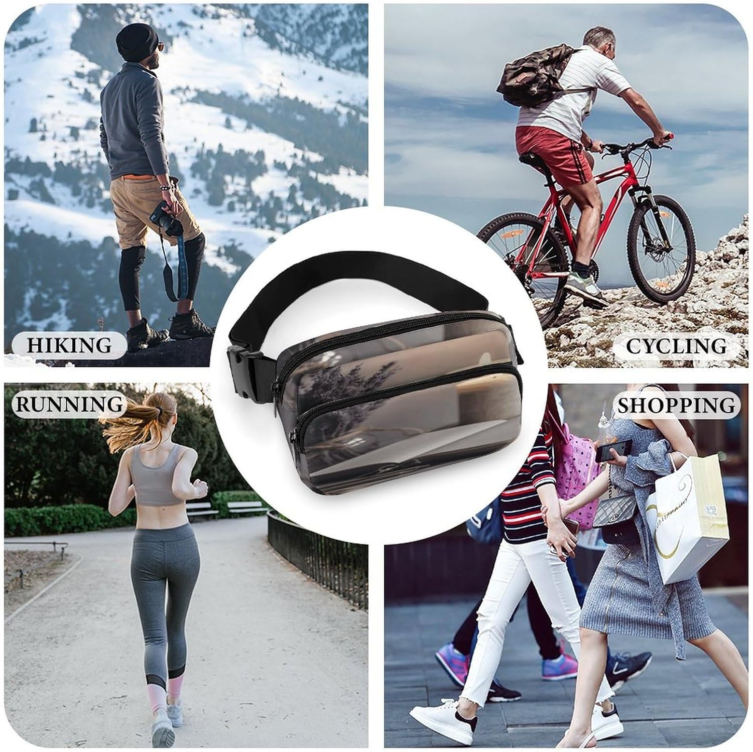 Light A Candle Fanny Pack Belt Bag with Adjustable Strap Fashion Waist Bag for Outdoor Sports Hiking