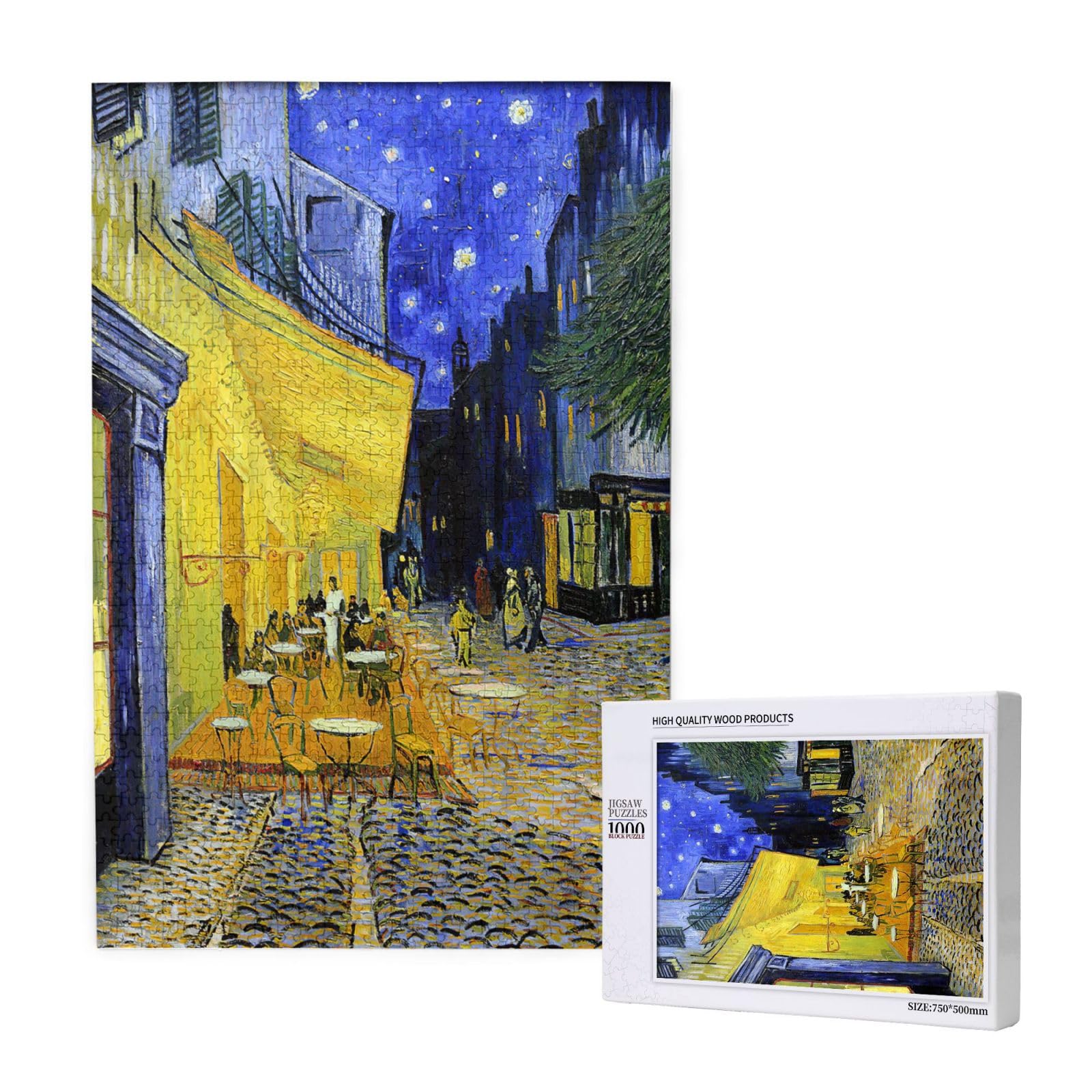 Amazon | ゴッホ 夜のカフェテラス パズル 1000ピース ジグソーパズル