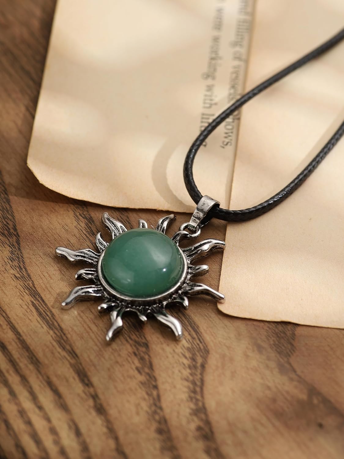 Sacina Gothic Sun Pendant Necklace, Goth Boho Necklace for Women, Christmas Jewelry Gift For Women - Image 7