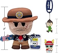 Vista 6 de DevSeries Murder Mystery 2 Collector Bundle - Three Exclusive Virtual Item Codes with Sheriff Plush, Nikilis Squooshems, and Running Victor Hanger