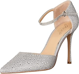 Jewel Badgley Mischka レディース パンプス, シルバーグリッター(Silver Glitter), 7