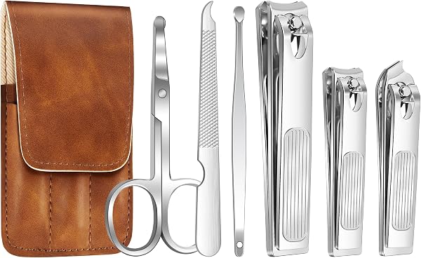 GJNL Nagelknipser-Set 6-teilig mit Lederetui