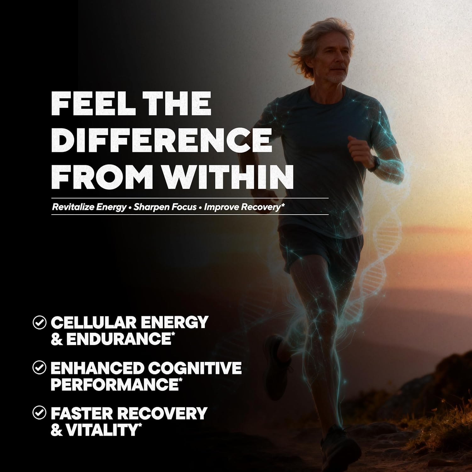 Plus+Ultra 10-in-1 UROLITHIN A 1250mg Liposomal Longevity Complex | w. NAD+, Nicotinamide Riboside & Resveratrol – Mitochondrial Support Promotes Cellular Energy, Anti-Aging & Muscle Recovery - Image 6