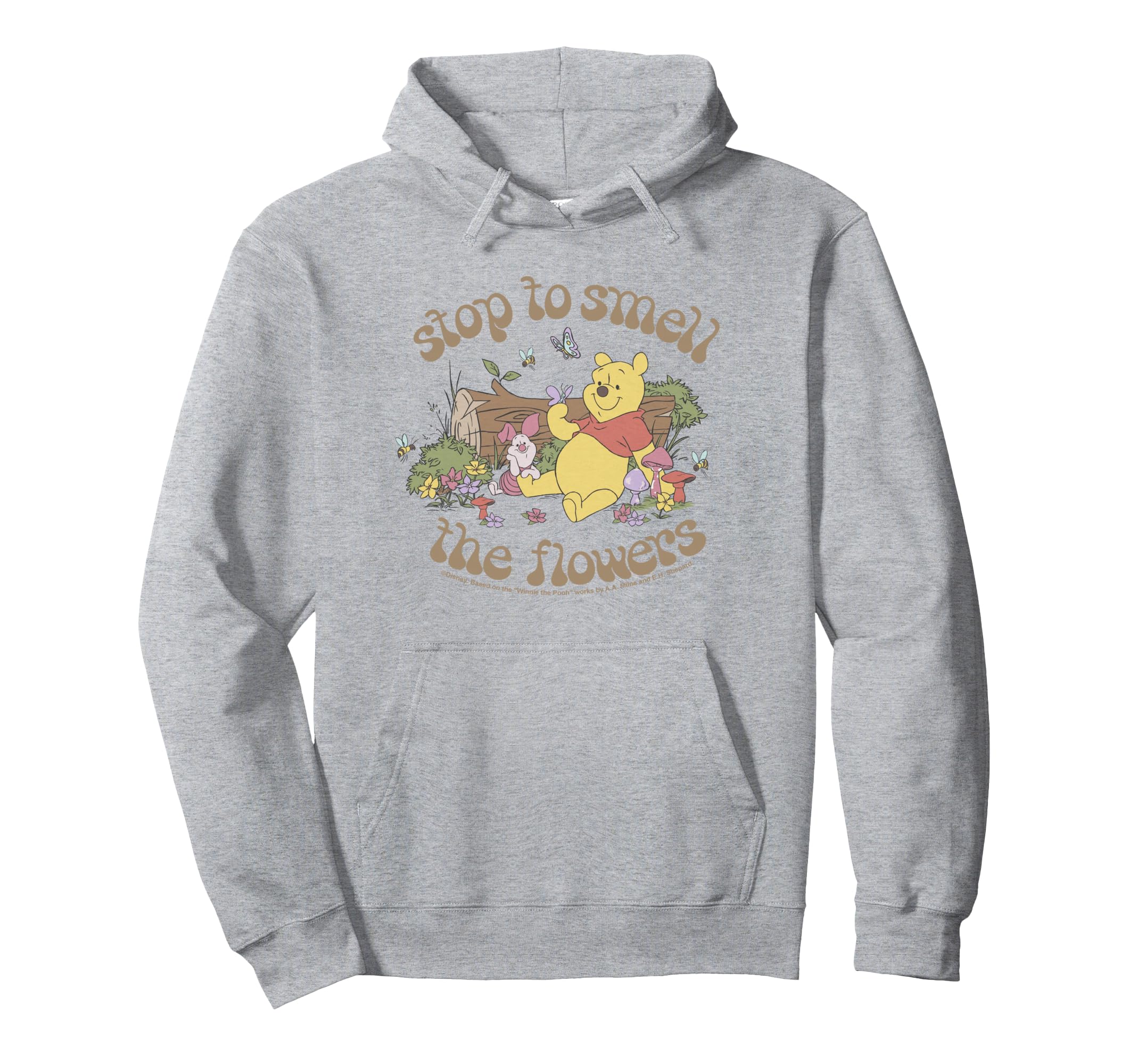 Pullover hoodie Winnie the Pooh sweat à capuche fleurs Disney - 2