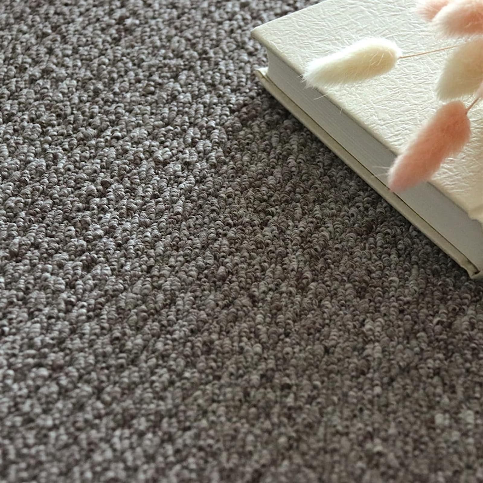 Cxvhsertwr Light Gray Carpet Squares, Carpet Tiles Multi-Purpose Self-Priming Self Adhesive Tile(Light Gray)