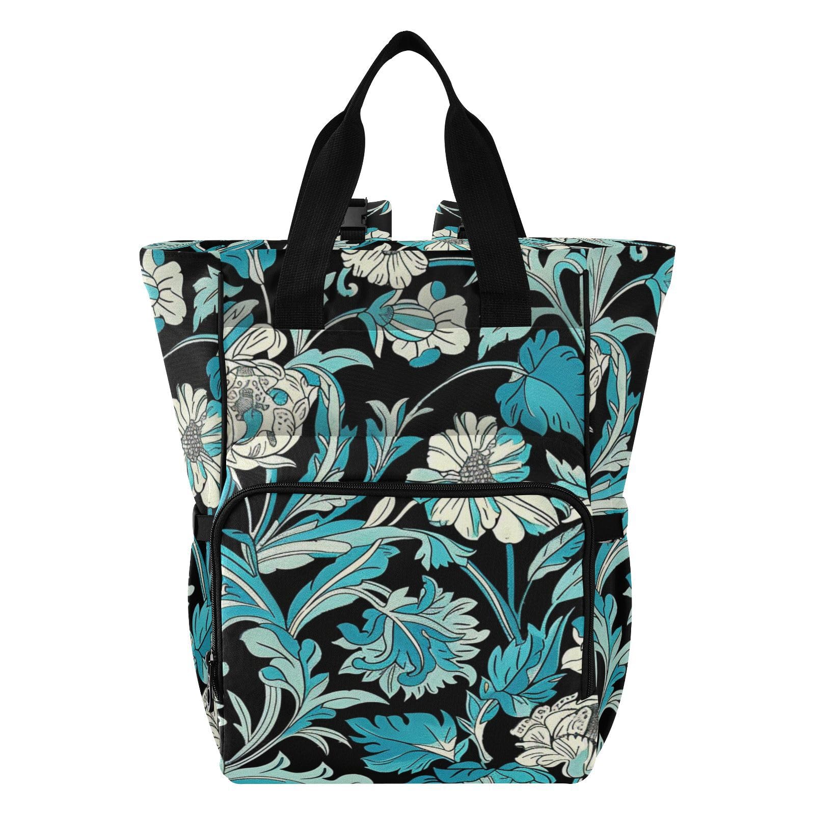Borse per pannolini da viaggio Teal Flower