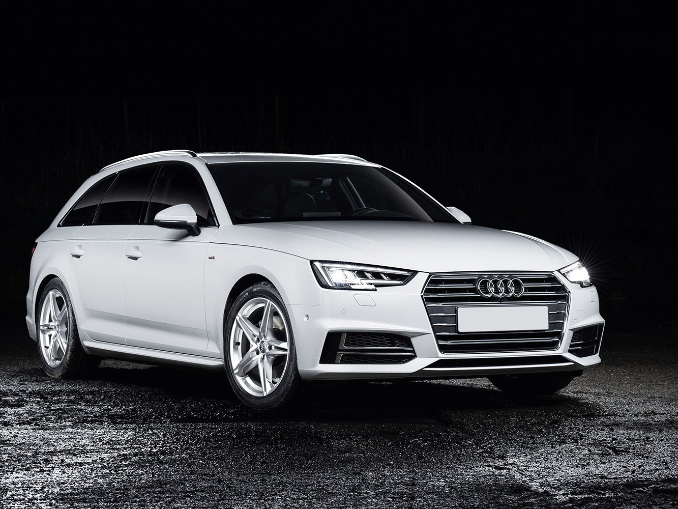 Glossy Stainless Steel Rear Bumper Protector For Audi A4 B9 Estate Allroad 2015+