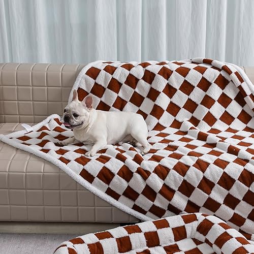 Miniatura 13 de Manta Impermeable para Mascotas, Fundas de Cama para Perros, Sofá, Elegantes Mantas Jacquard para Mascotas para Cachorros y Gatos, Lavables, Flor