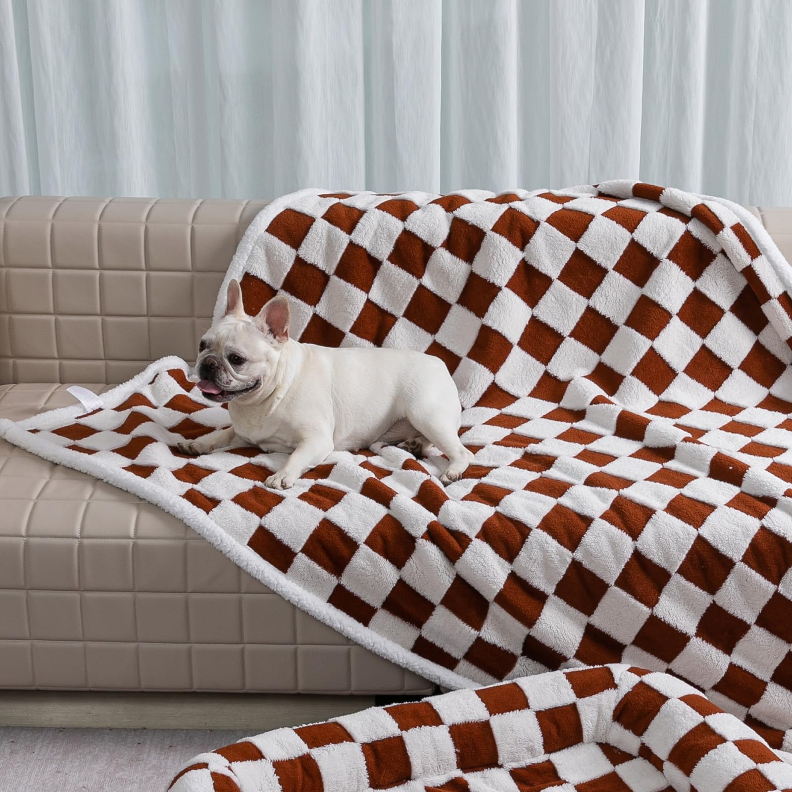 Waterproof Pet Blanket,Dog Bed Covers Small Throw for Puppy Cats Stylish Jacquard Pets Couch Sofa Furniture Protection Washable Reversible Covers (