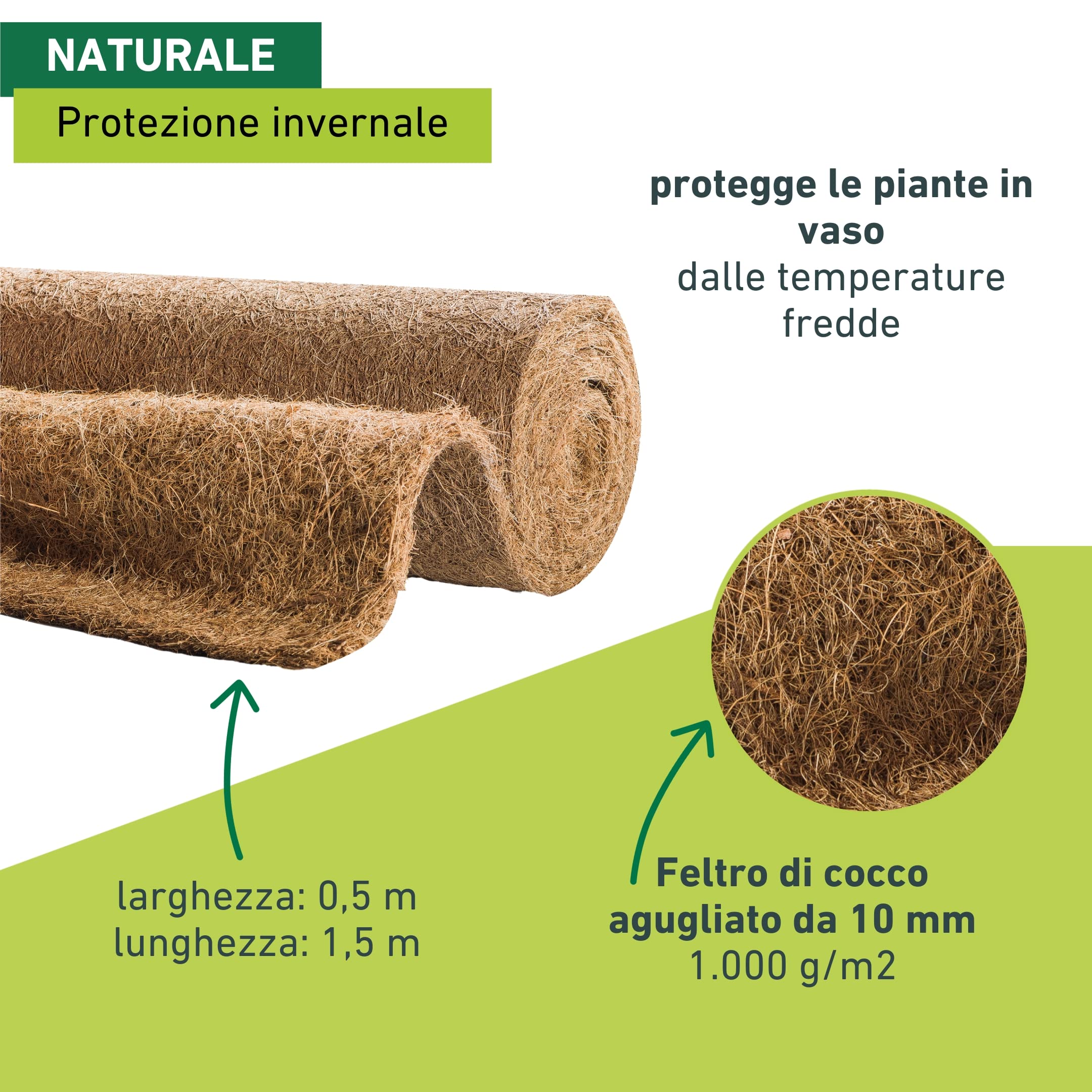 Windhager Telo Invernale Protect XXL In Tessuto Non Tessuto 50g/m² - Protezione Piante Da Gelo E Vento, 1,5 X 2,5 M, Bianco
