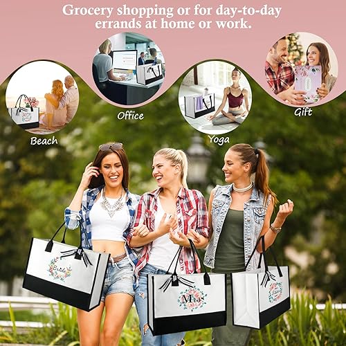 Miniatura 6 de Regalos para abuela, regalos para abuela, bolsa de mano con monograma para mujeres, regalos de cumpleaños de abuela, regalos de cumpleaños de 60