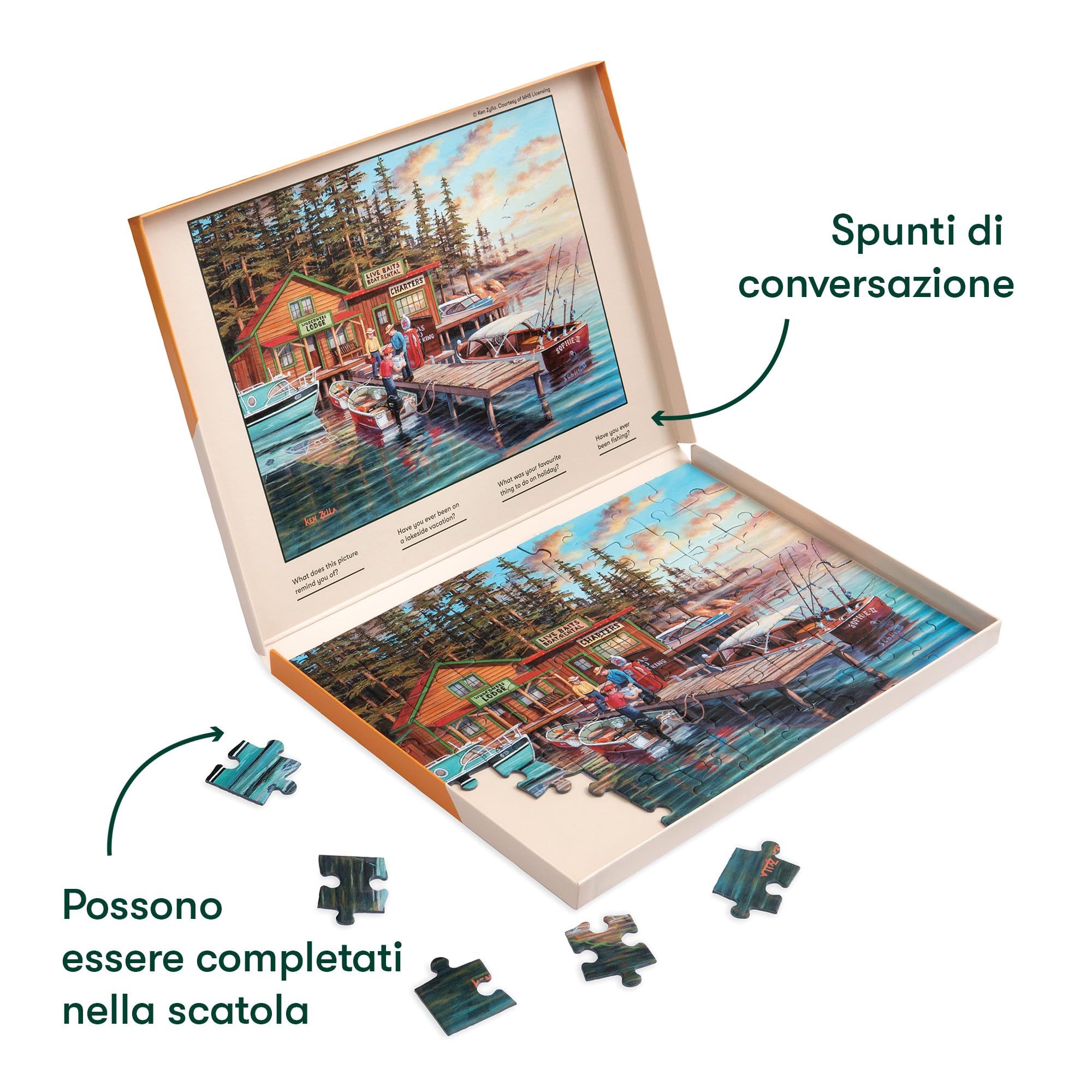 Relish 'Burano Island' Puzzle da 63 Pezzi - attività per Anziani