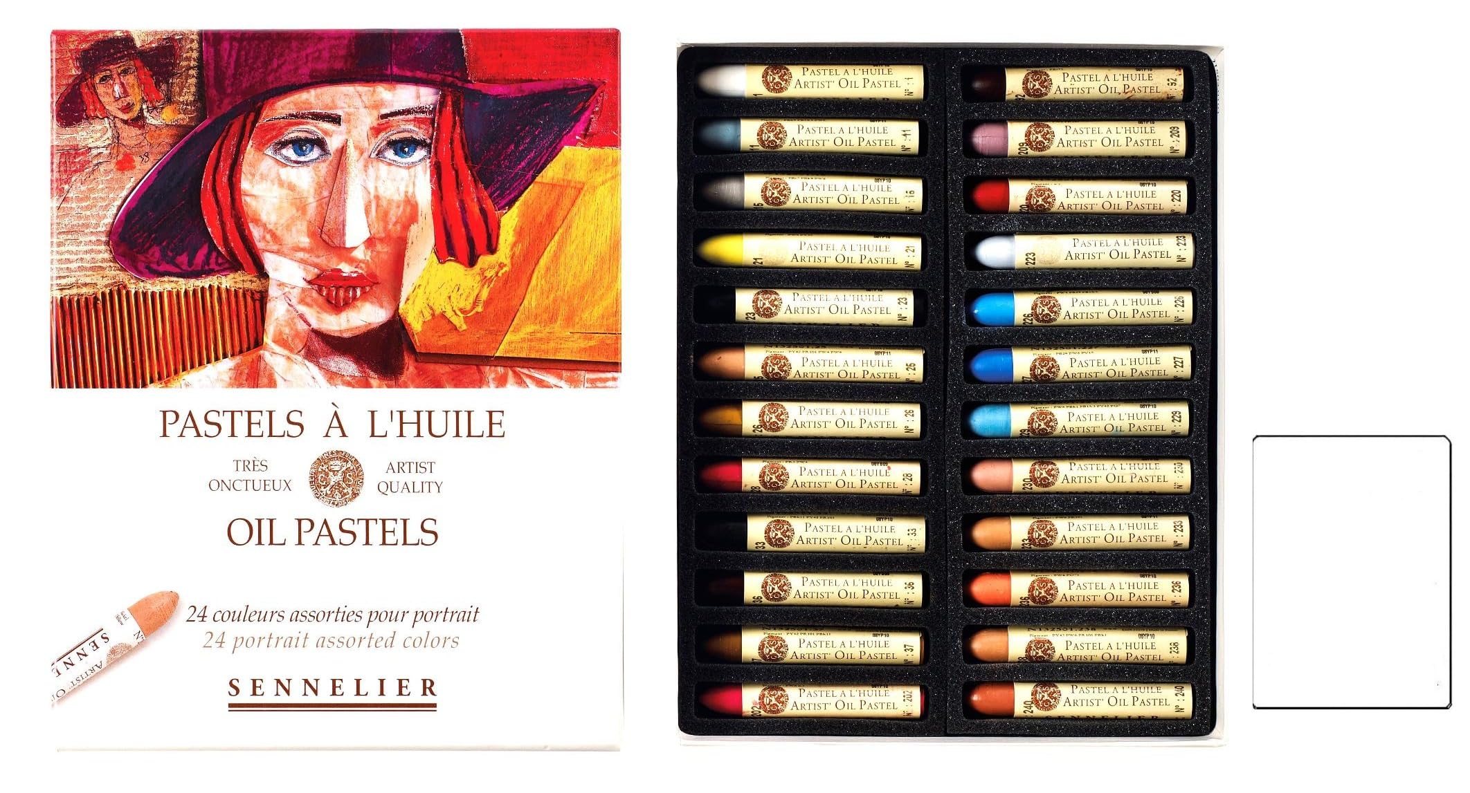 Pastels Oil 24 Colors Portrait - Made in France