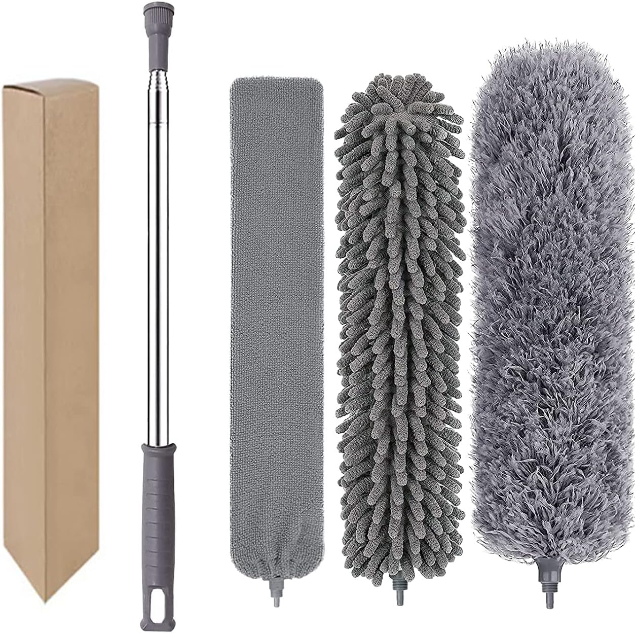 Feather Dusters Kit For Cleaning, Dusters Telescoping Extension Pole