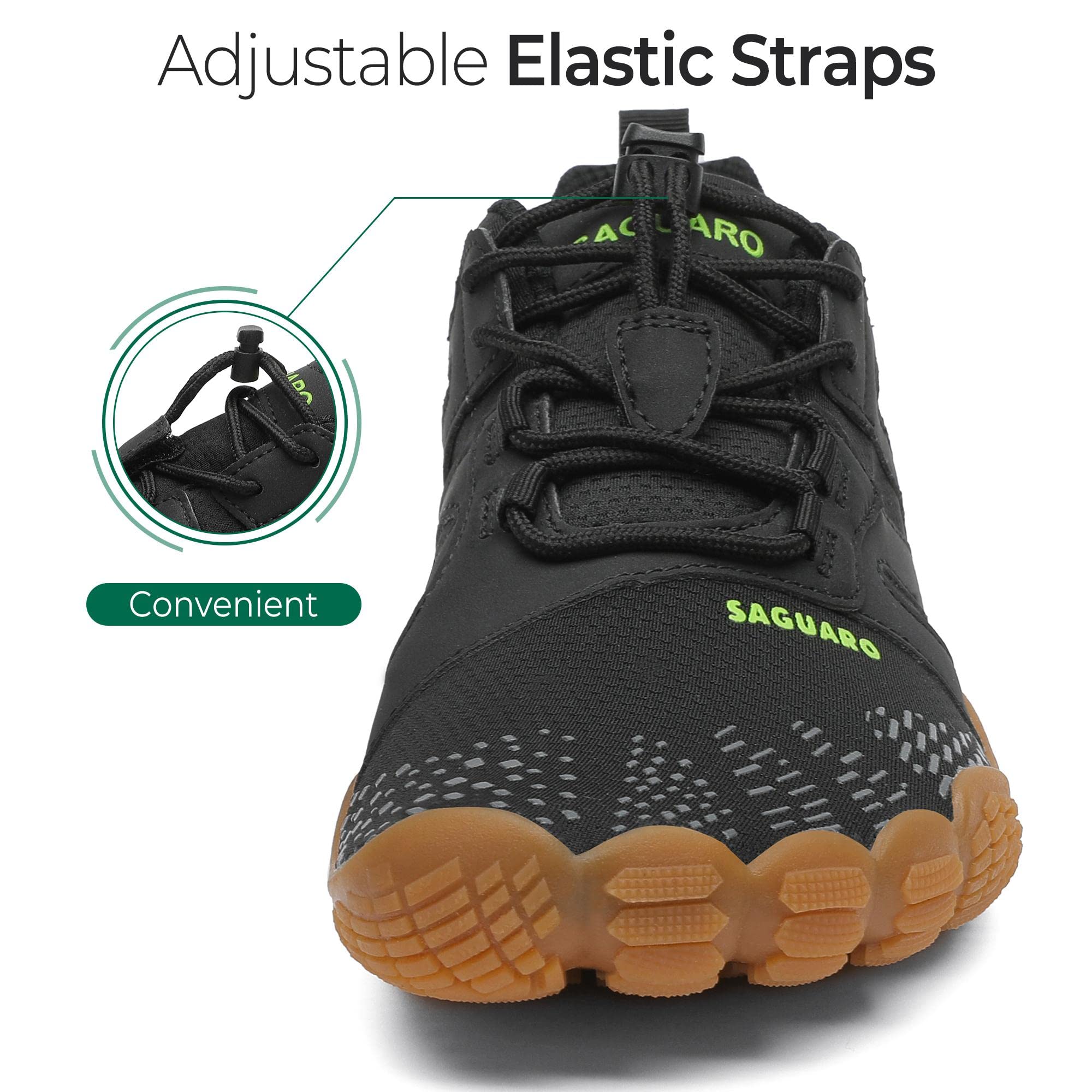 SAGUARO Uomo Donna Scarpe Barefoot Minimaliste Leggere Comod Scarpette da Trekking Trail Running GR.35-48