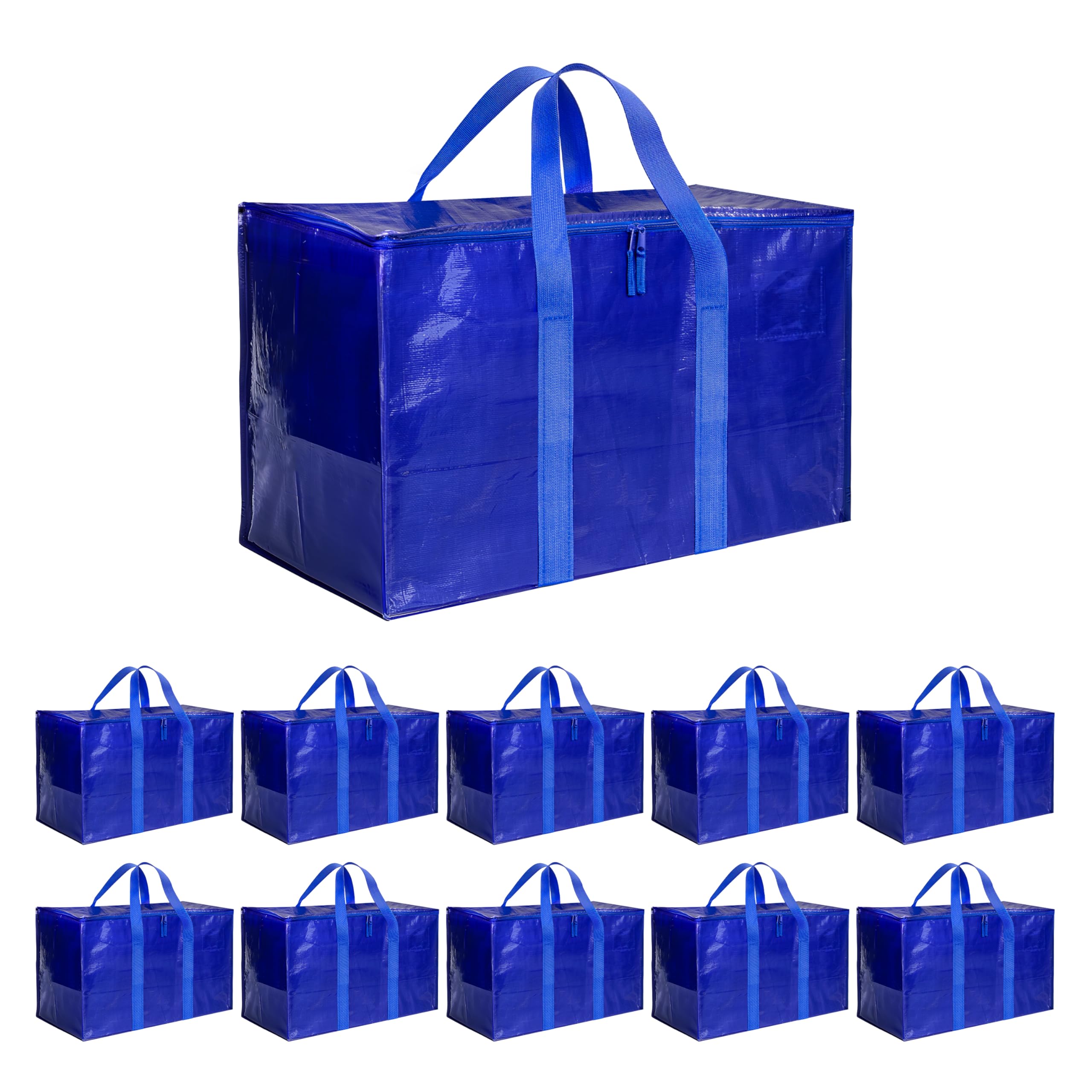 Bolsas de mudanza extragrandes Simple Deluxe con tapas y asas rígidas, paquete de 10 bolsas