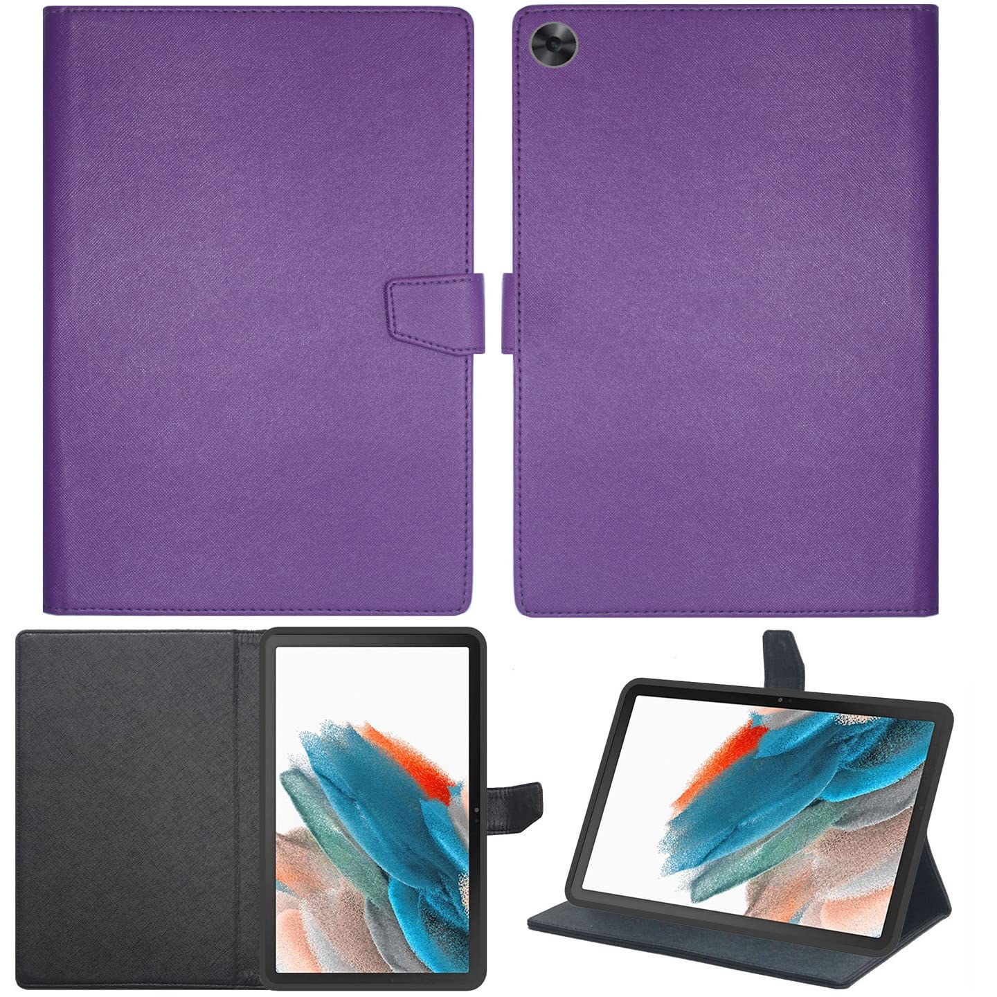 Zaoma PU Leather Flip Flap Case Compatible for Samsung Galaxy Tab A8 10.5 Inch 2022 (SM-X200/SM-X205/SM-X207) Tablet - Mer Purple (B0B617T25C) Amazon Price History, Amazon Price Tracker