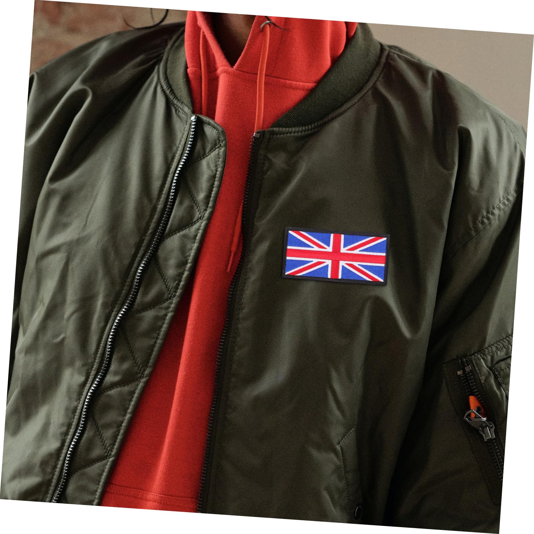 HOMSFOU 4 Set Toppe Ricamate Bandiera Del Unito Per Abbigliamento Borse E Accessori Applicazione Termoadesiva O Cucita Per Decorazioni E Riparazioni Fai Da Te 2 Pezzi * 4
