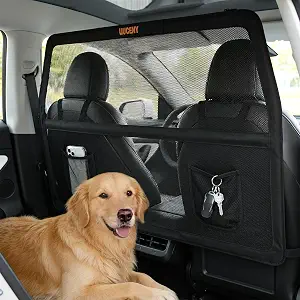 Liuceny Dog Car Barrier — Large Wide-Coverage Mesh Divider (50 x 56 in)