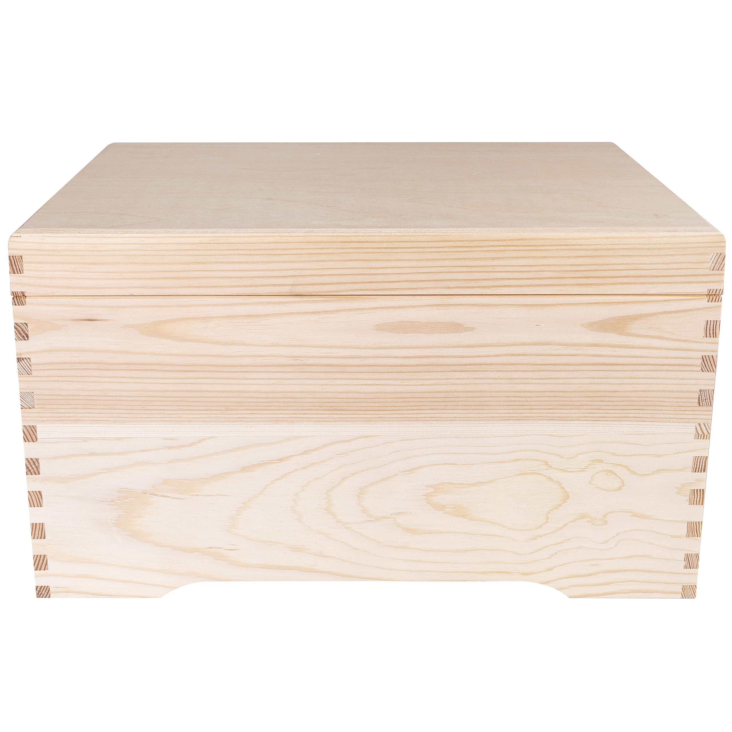 Creative DECO XXL Grande Caja Madera para Decorar con Tapa | 40x30,5x24 cm