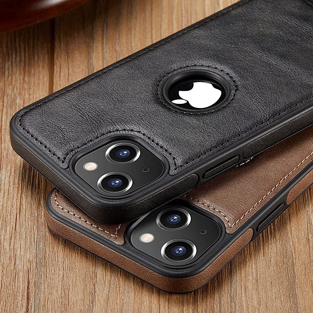 AIOVETEAB Cover Compatibile con iPhone 11 Pro Max,PU Pelle Premium Custodia Slim Sottile Retrò Business Flessibile Antigraffio Case Posteriore Protettiva (Nero