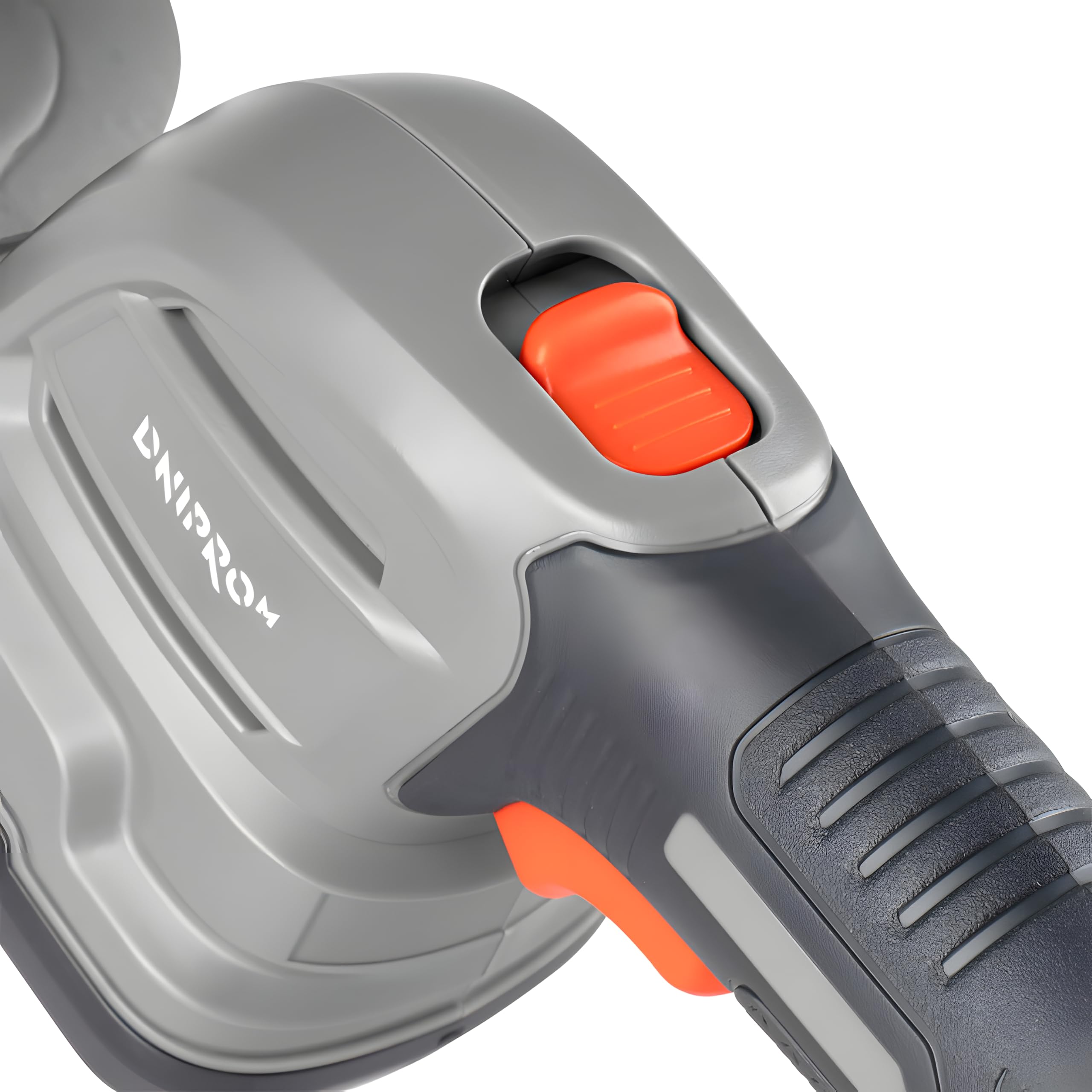 Tijeras de Jardín Inalámbricas GS-72 con Batería de 7,2V Li-Ion y 2 Cabezales Intercambiables - Cortacésped y Cortasetos sin Herramientas a 1300 RPM con Fundas Protectoras Incluidas - por Dnipro-M
