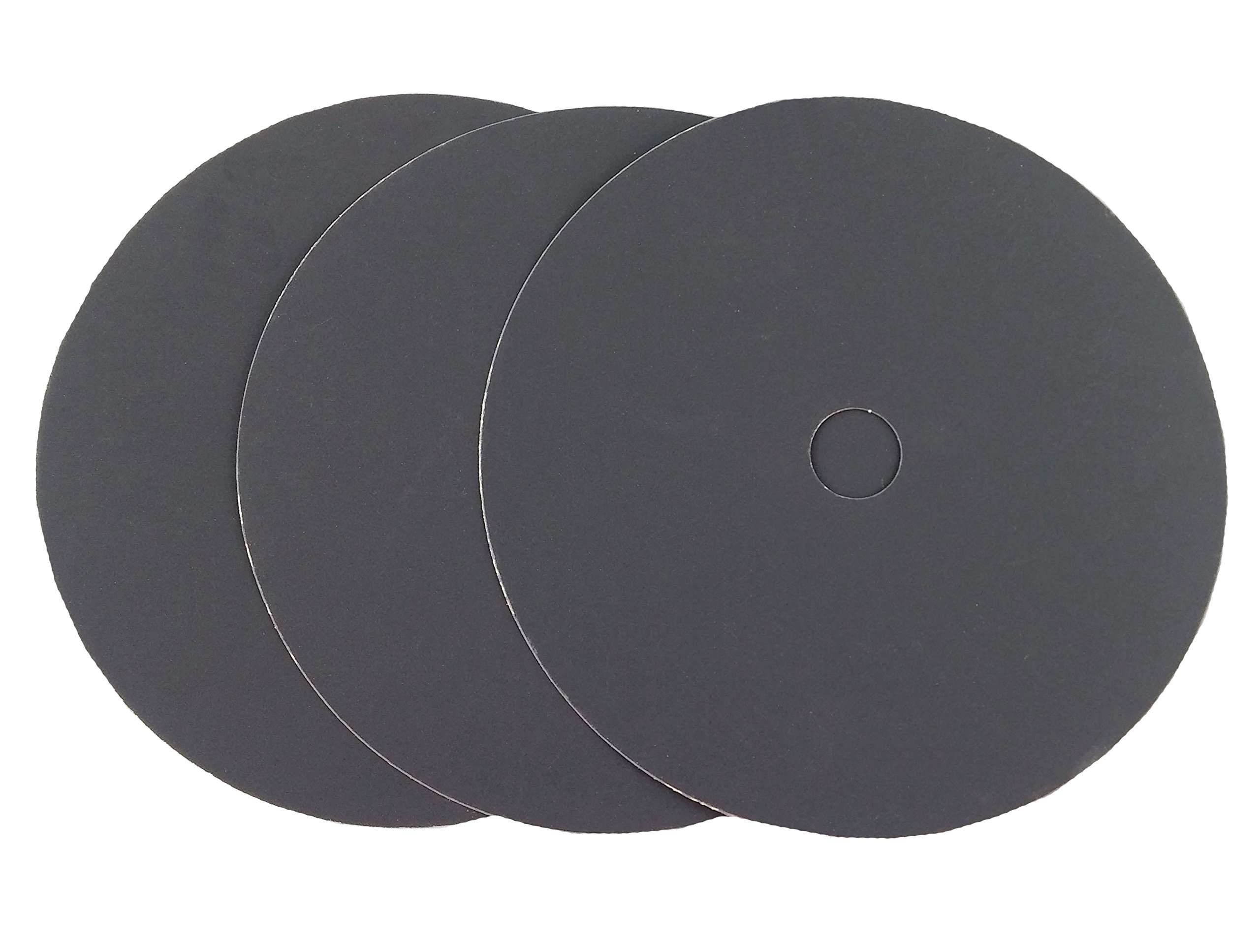 Starcke Premium 7 Inch Heavy Duty Cloth Sanding Discs - 7/8" Hole Bolt On Attachment Black Silicon Carbide - for Stone, Metal, Auto Body Repair, Paint