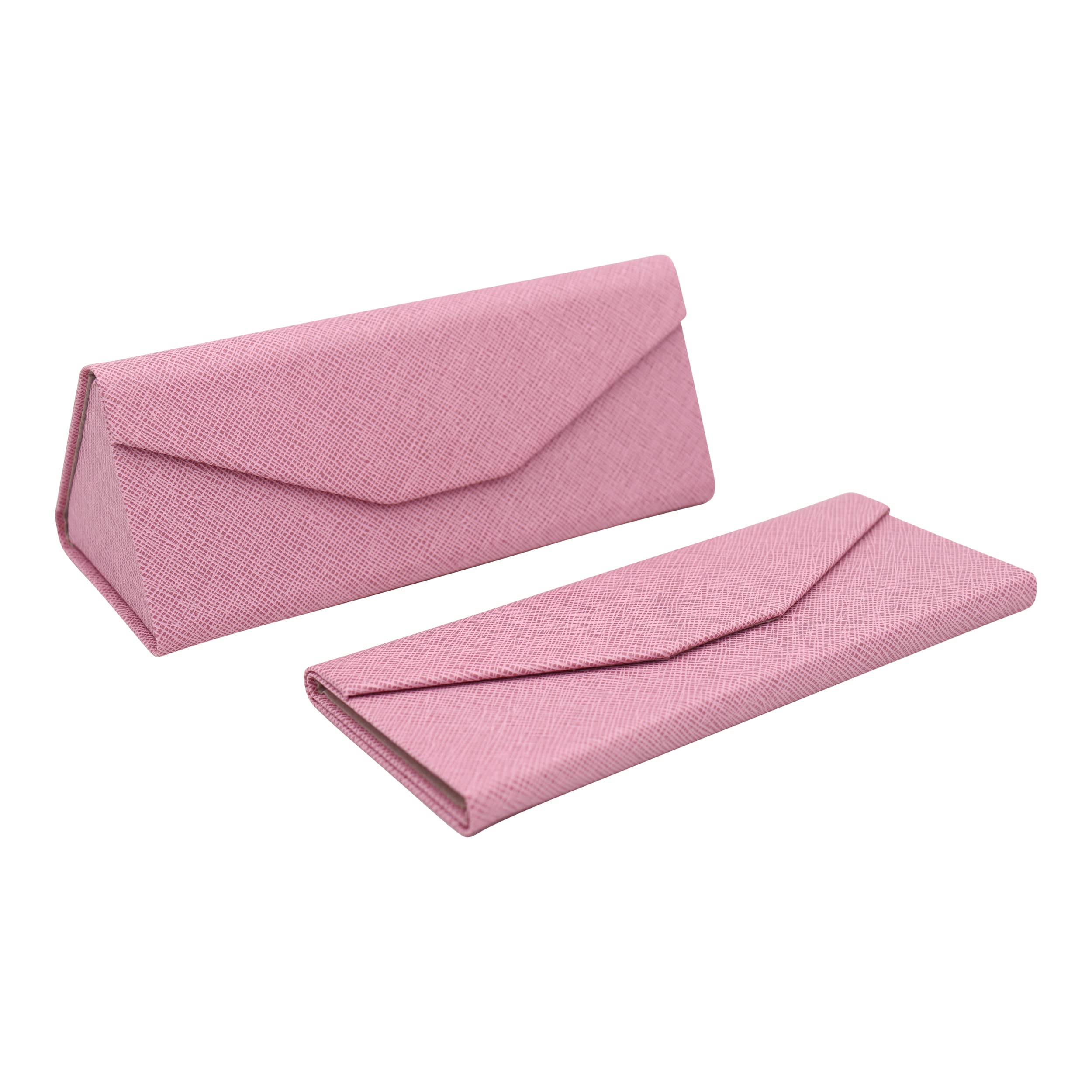 Real Sic Glasses Case for Men and Women - Magnetic Folding Hard Shell Sunglass Holder - Inspired by Solid Color