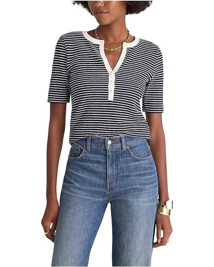 Madewell Elbow Sleeve Henley - Main View