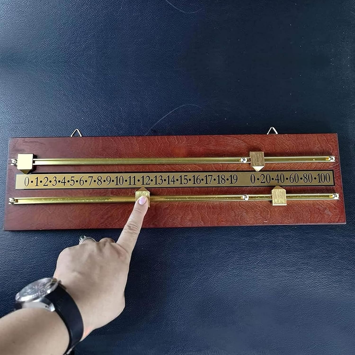 Billiards Scoreboard,Snooker Pool Scoreboard Game Scorer Billiard Accessories, Player Calculation Number Tools, Billiard Density Board Integrator for Home Club Supplies,Yellow (Yellow)