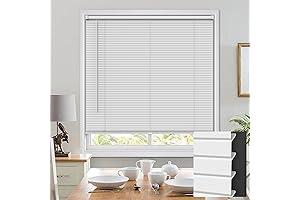 Horizontal Vinyl Cordless Mini Blinds for Windows