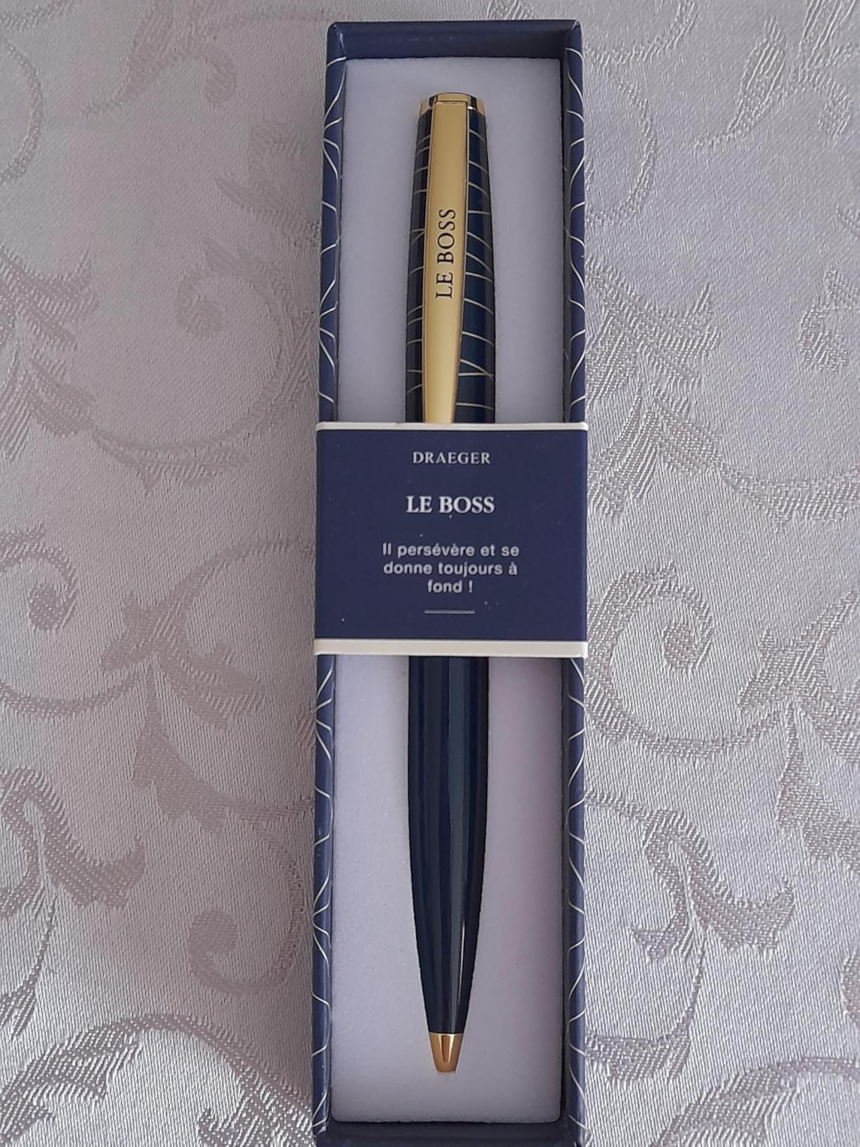 Draeger Paris Penna A Sfera Retrattile Personalizzata SUPER NOUNOU, In Elegante Cofanetto Regalo