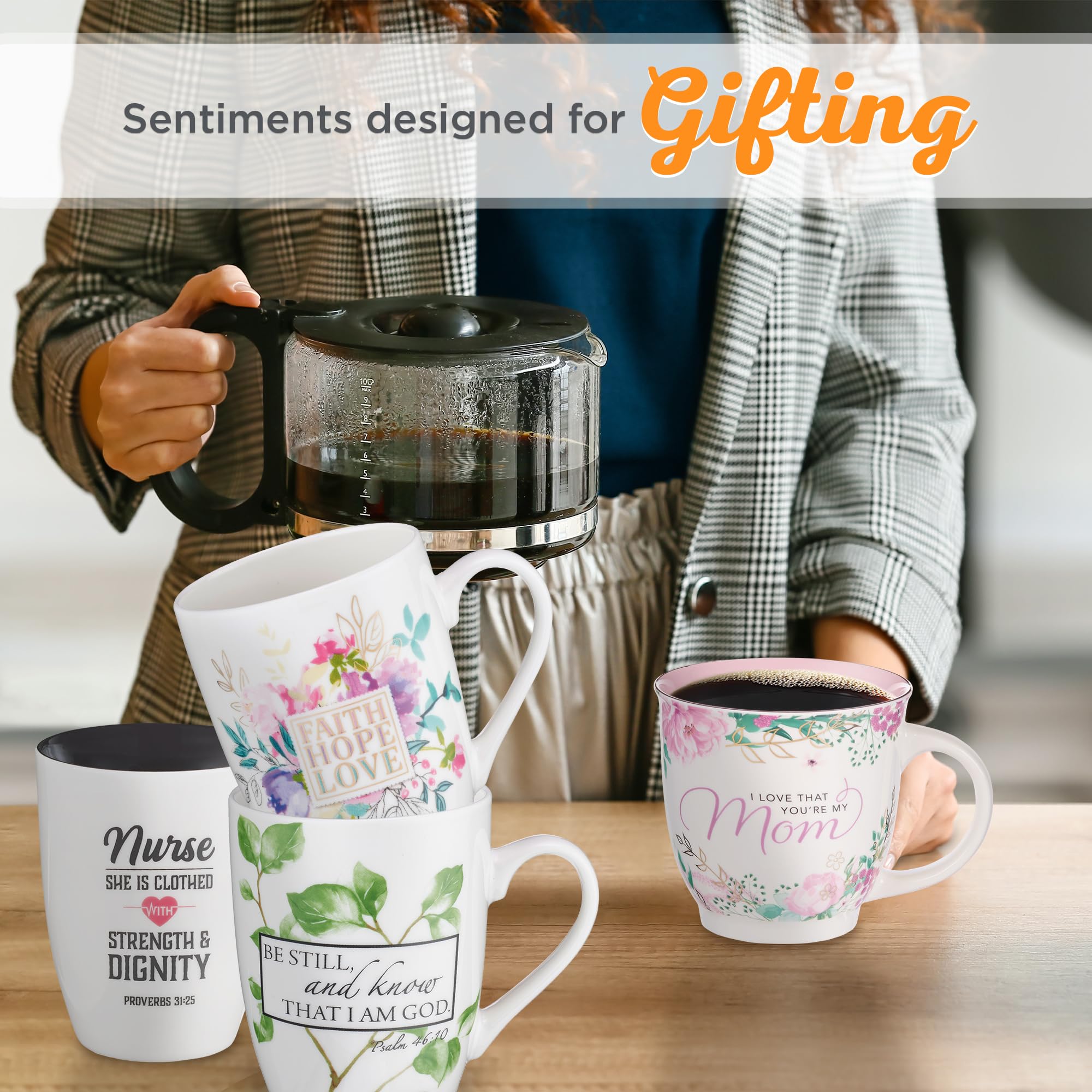 Amazon.com: Faith Hope Love Ceramic Coffee Mug : Christian Art 