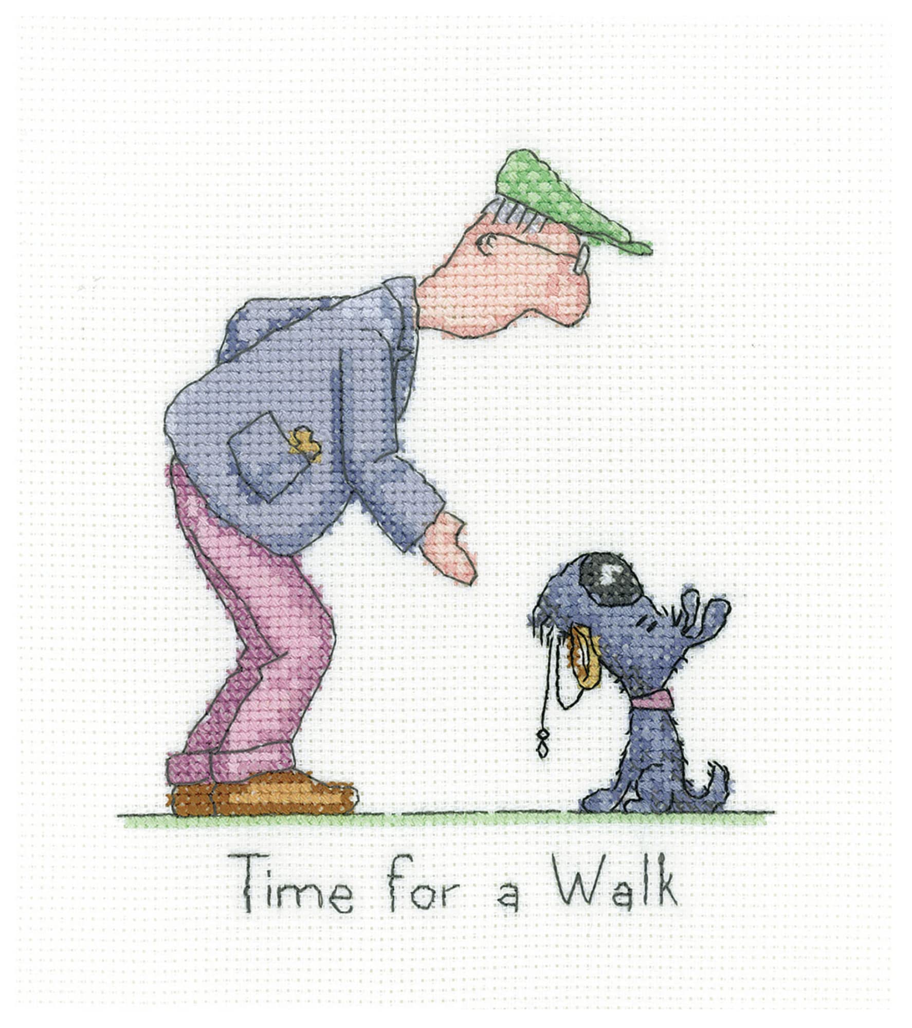 Heritage Crafts Cross Stitch Kit - Time for A Walk