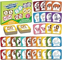 Vista 17 de Juego de tarjetas de memoria, juego de partidos para niños pequeños, aprender español para niños, tarjetas flash bilingües, juguetes de aprendizaje