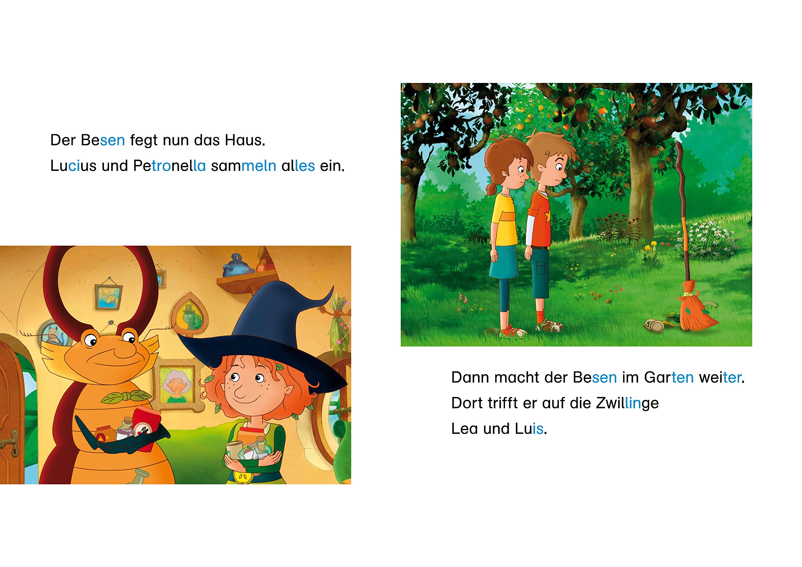 Erstes Lesen mit Petronella Apfelmus: Der Zauber-Sauber-Besen (Petronella Apfelmus - Buch zur TV-Serie)